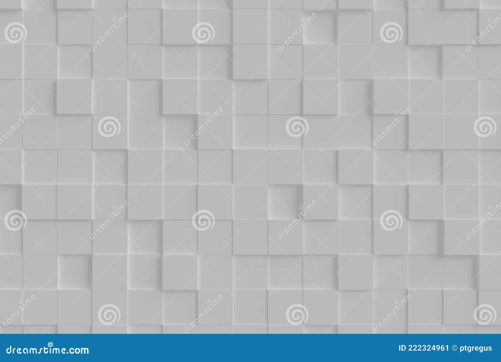 Wall Texture with an Offset Square Block Structure. Futuristic, Hightech, White Background with