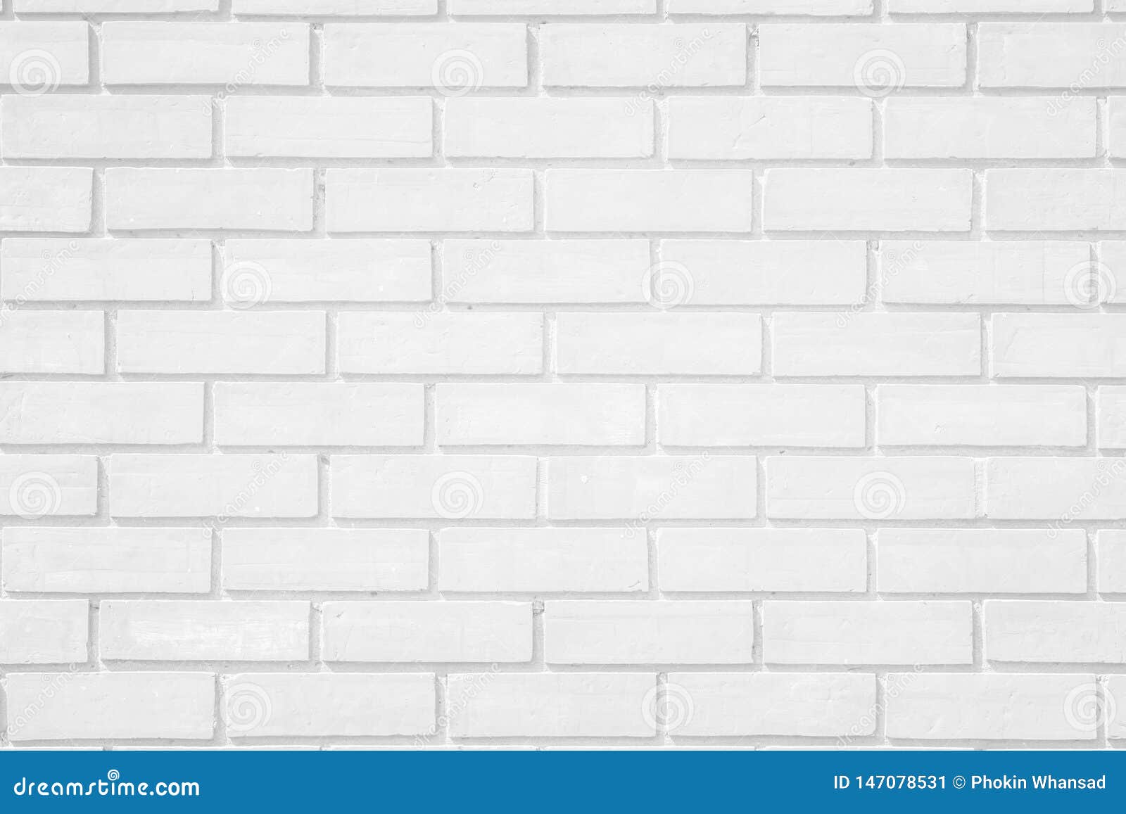 Wall White Brick Wall Texture Background Brickwork Or