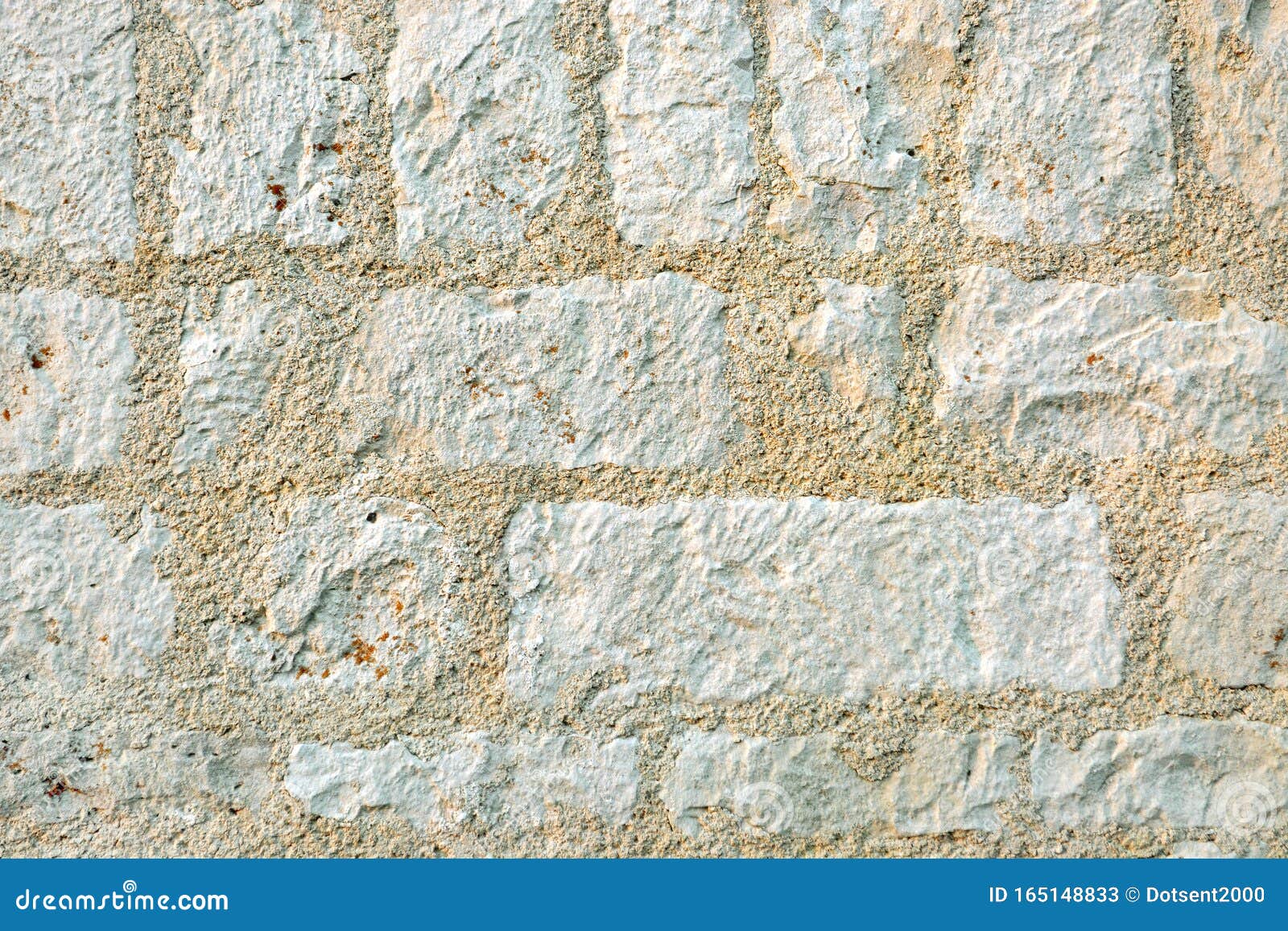 wall of white stone