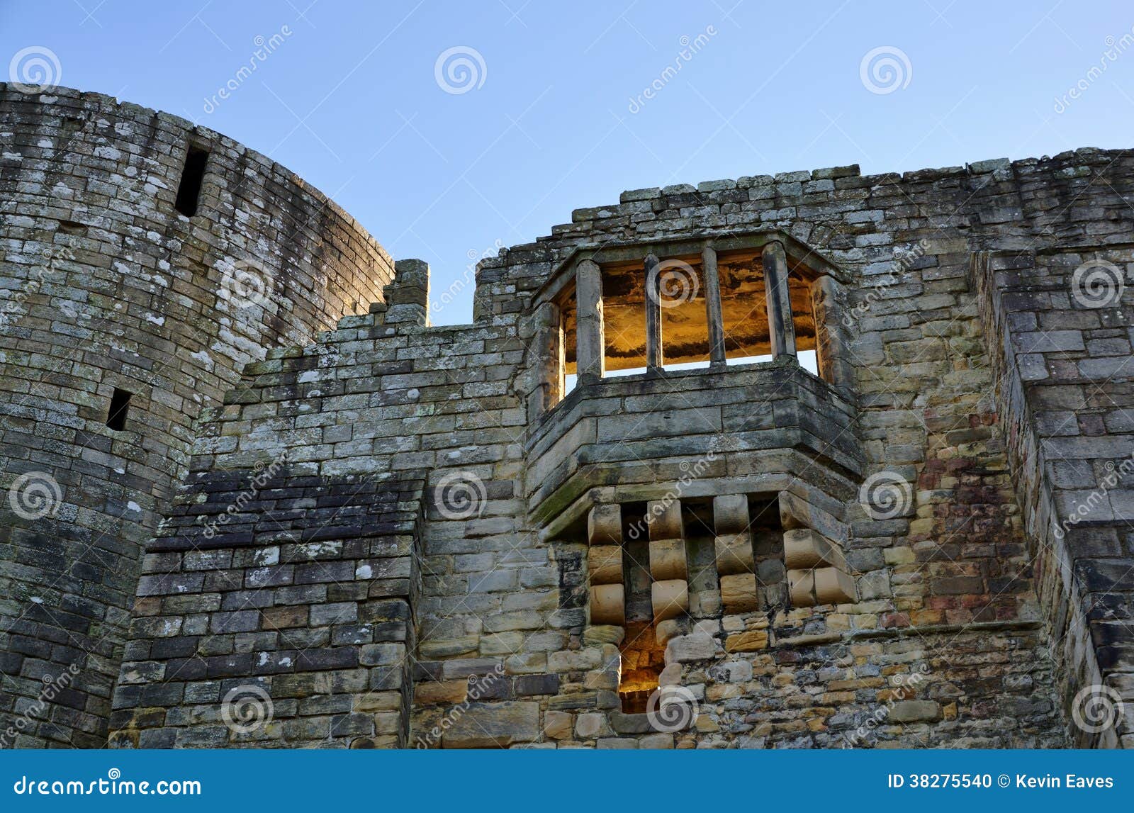 Wall and Window of Barnard Castle Stock Photo Image of destination