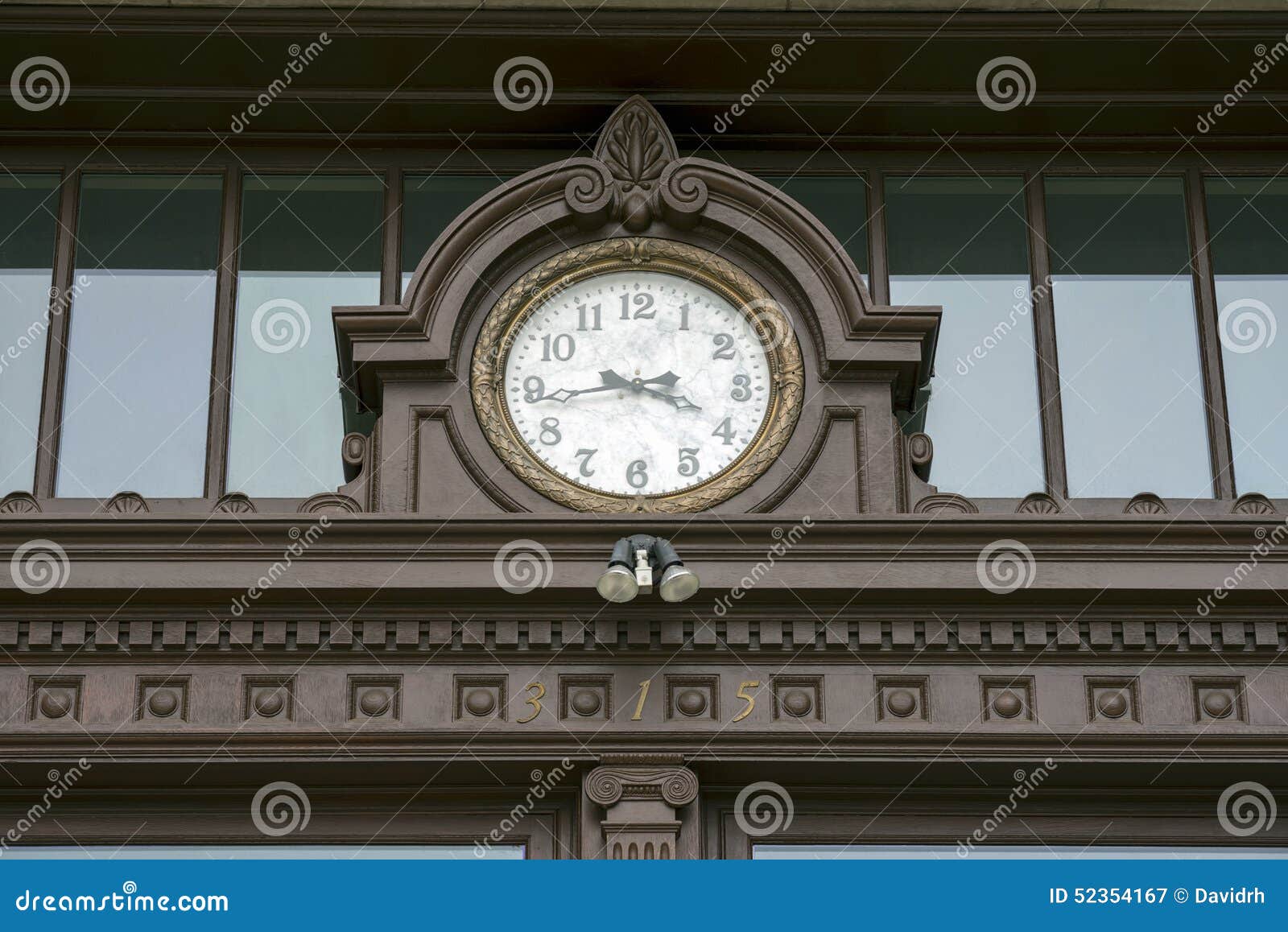 Walla Walla Washington County Courthouse Clock 01 Stock Image Image