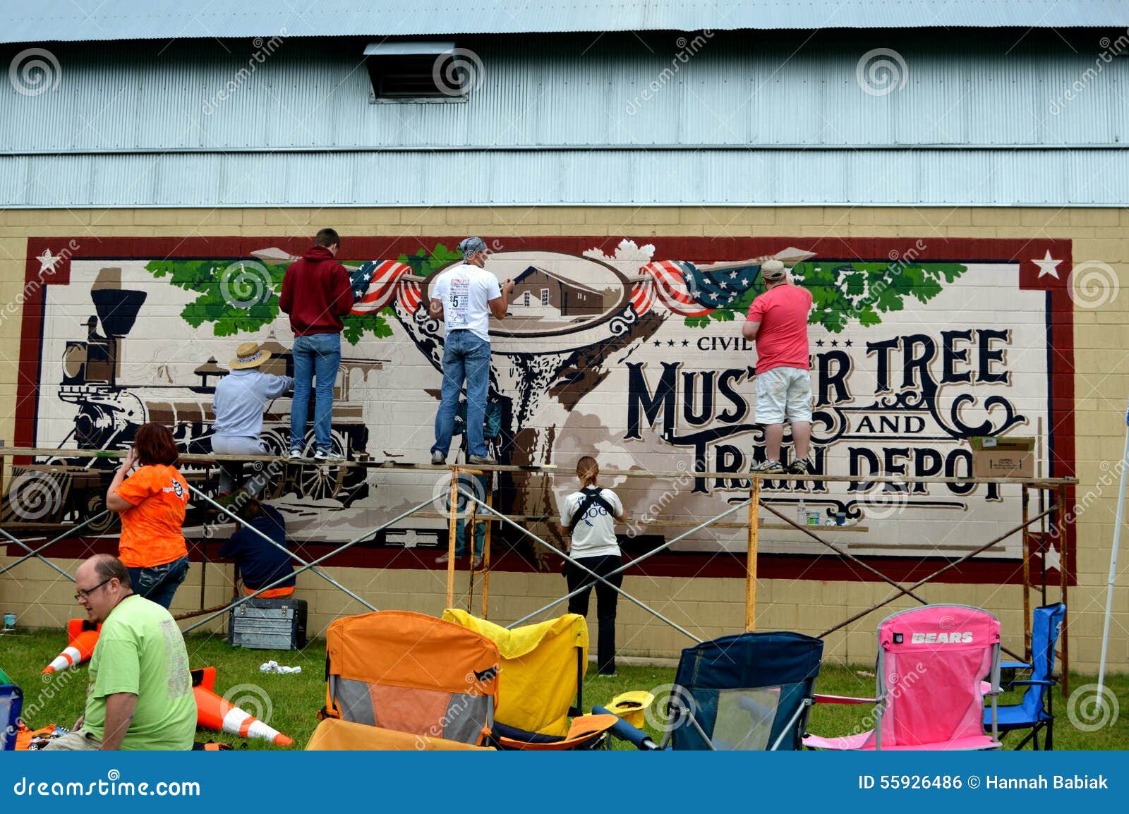 Walldogs editorial photo. Image of county, scaffolding 55926486