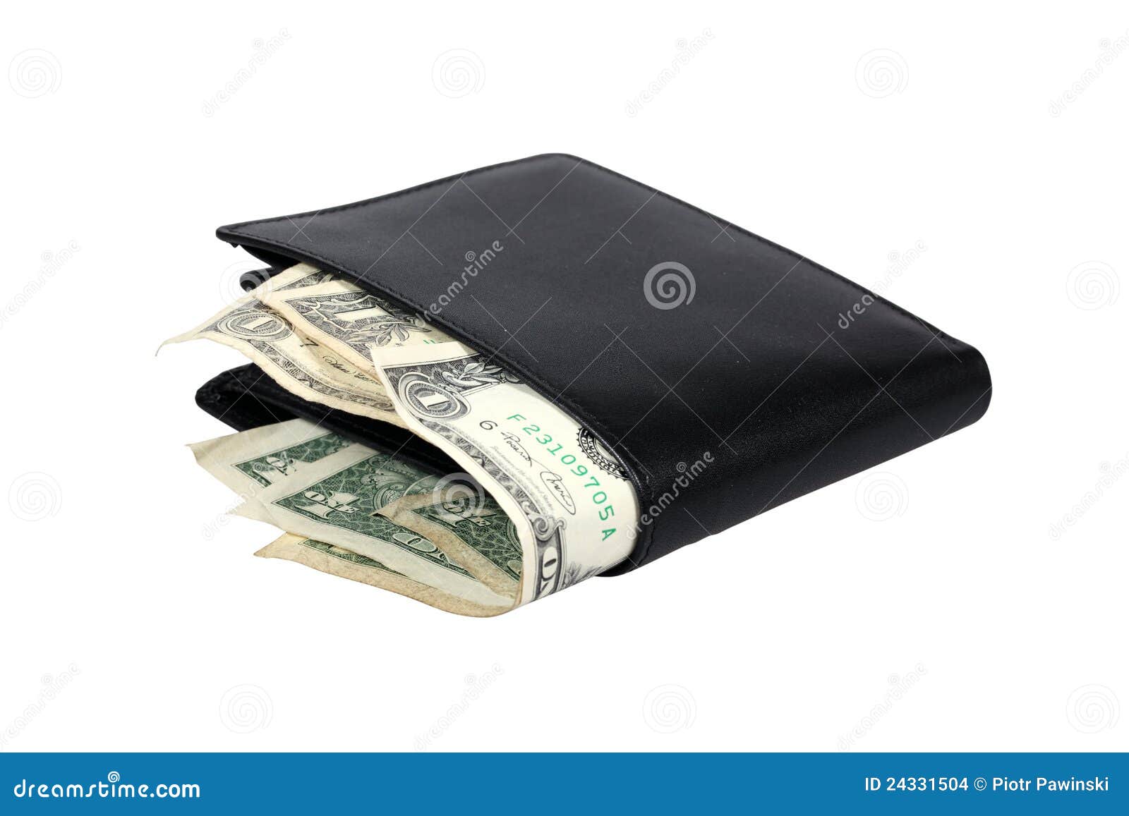 Wallet with Dollar Banknotes Stock Photo Image of path, financial