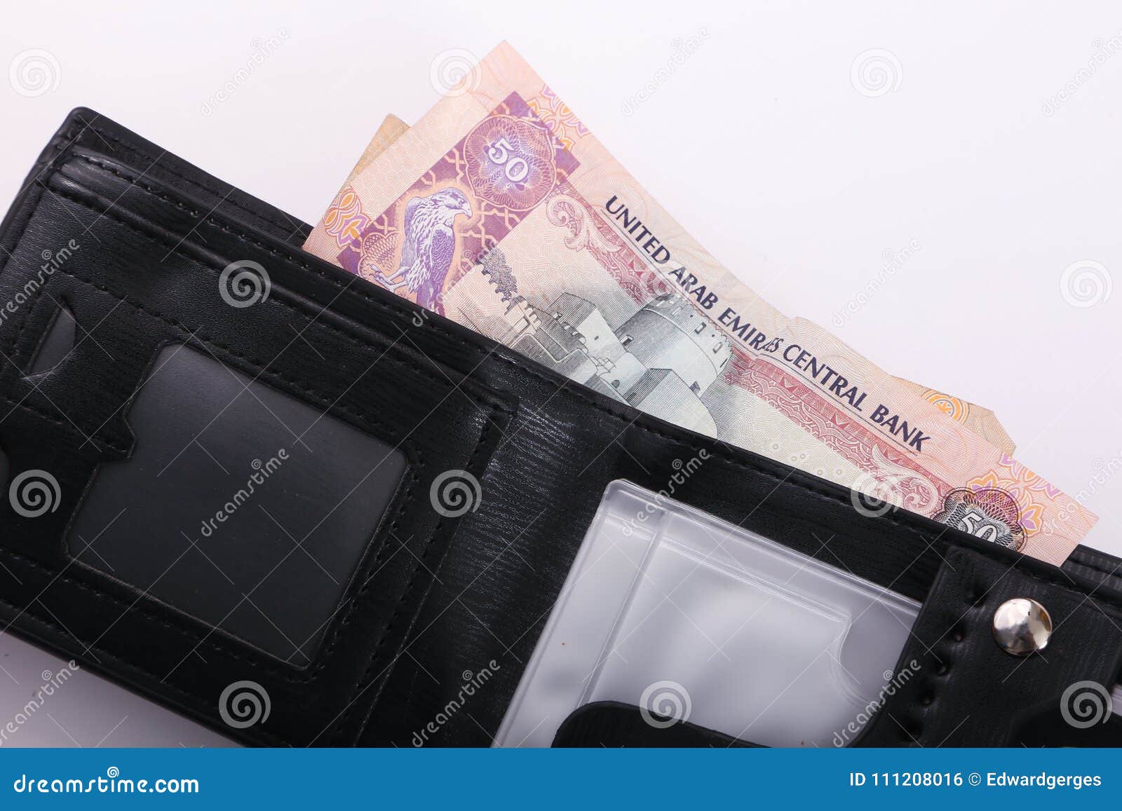 Wallet with Emirates Dirham Stock Photo Image of gulf, dubai 111208016