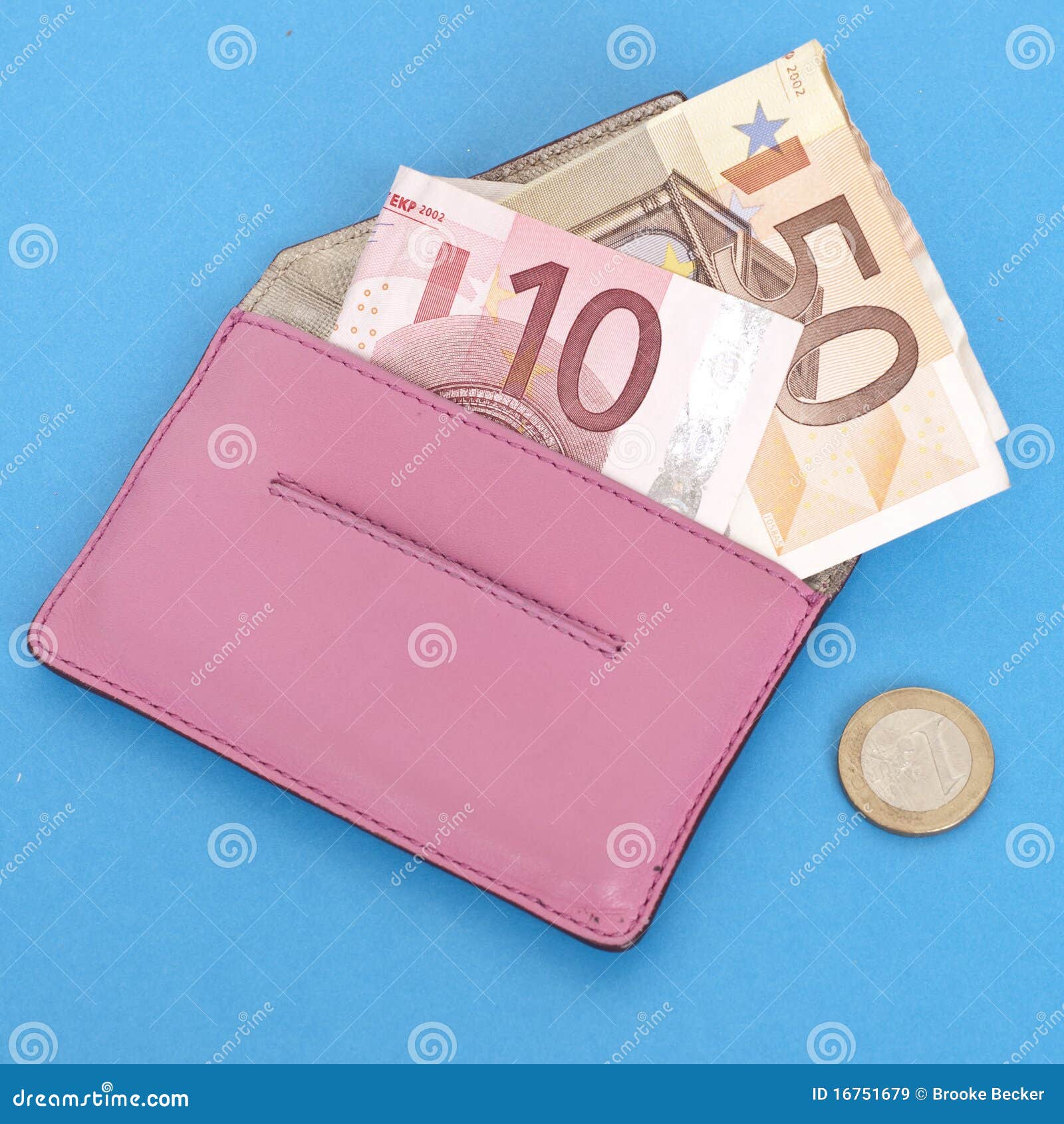 Wallet with Euro Currency stock image. Image of nobody - 16751679