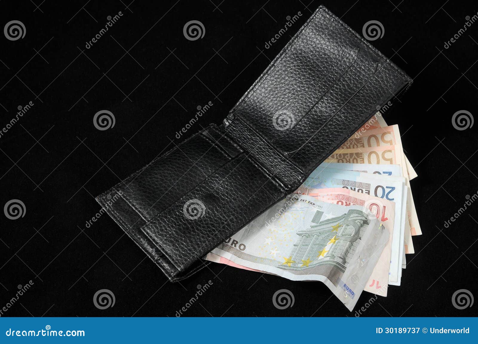 Wallet with euro currency stock image. Image of economic - 30189737