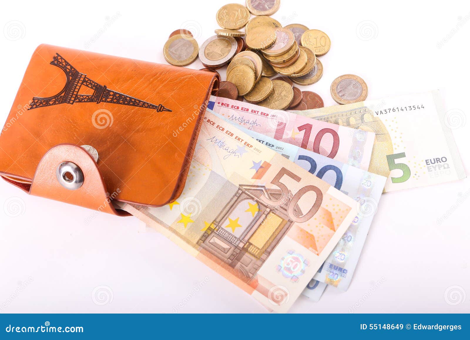 Wallet Euros stock image. Image of fashion, concept, currency - 55148649
