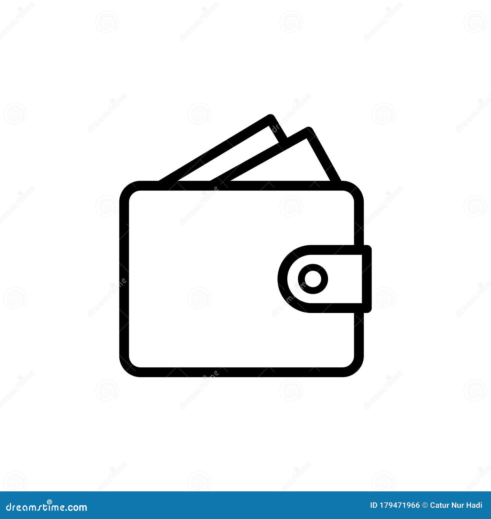 Wallet Icon Flat Vector Template Design Trendy Stock Vector ...