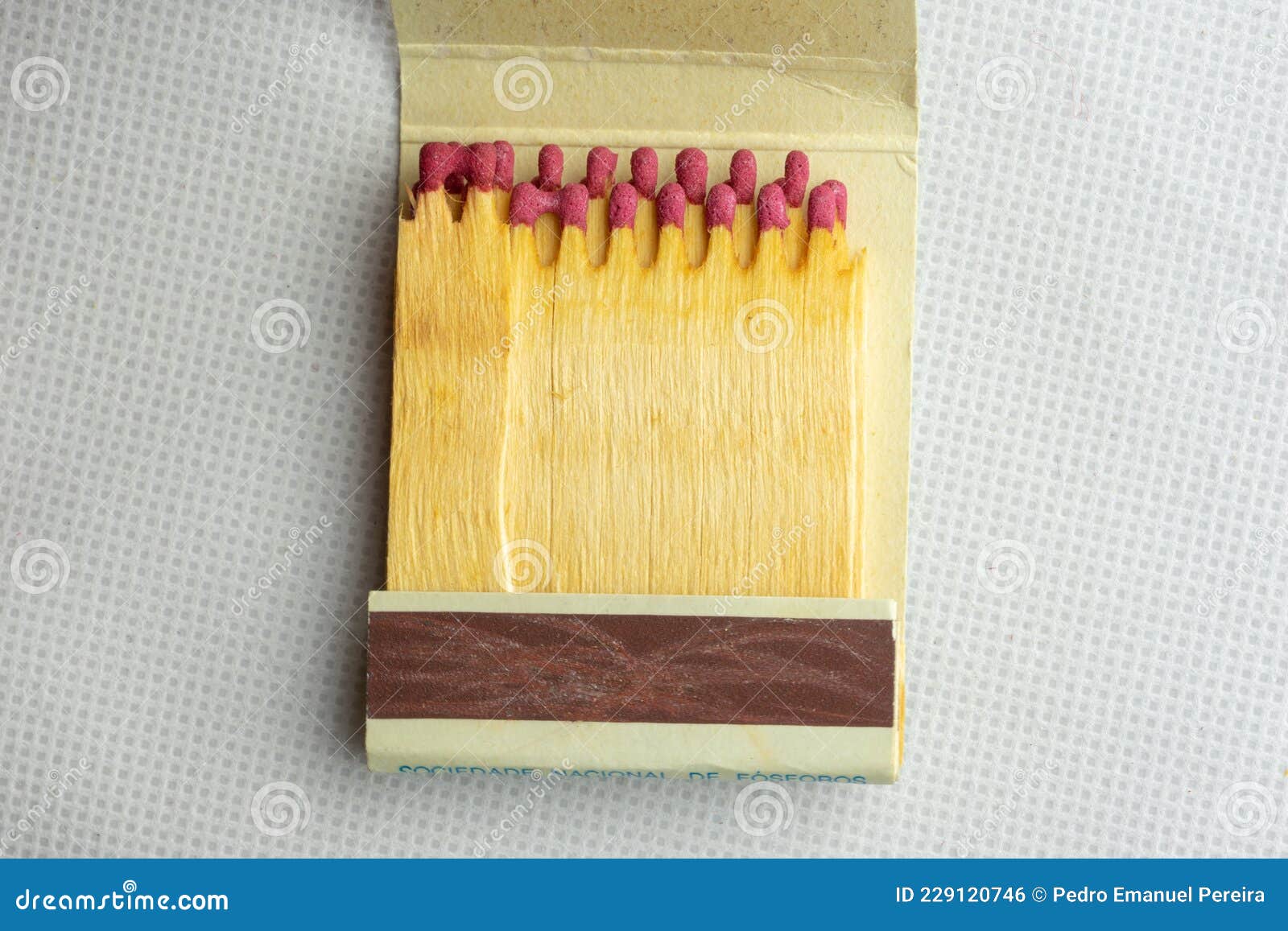 Wallet or Matchbox with Red Gunpowder Matches Stock Photo Image of