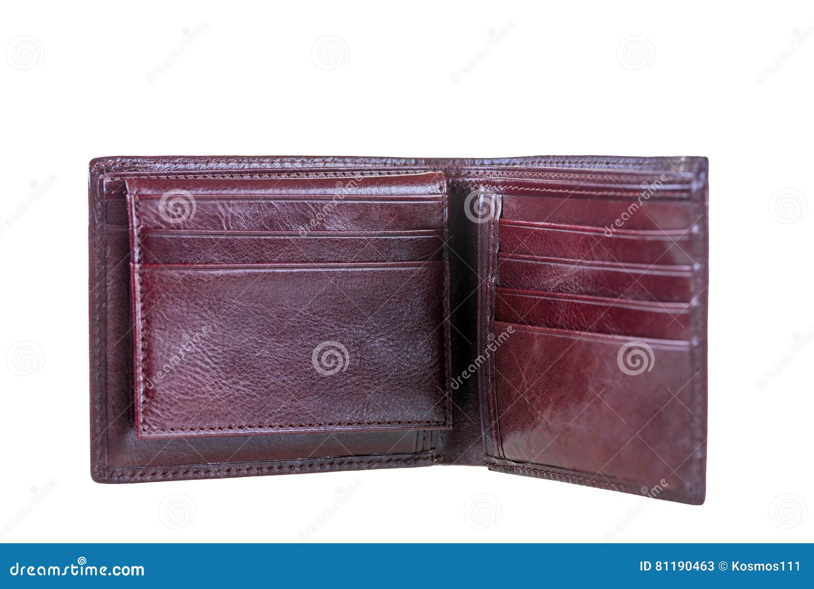 Wallets Made of Genuine Leather Brown Color Stock Image - Image of male ...