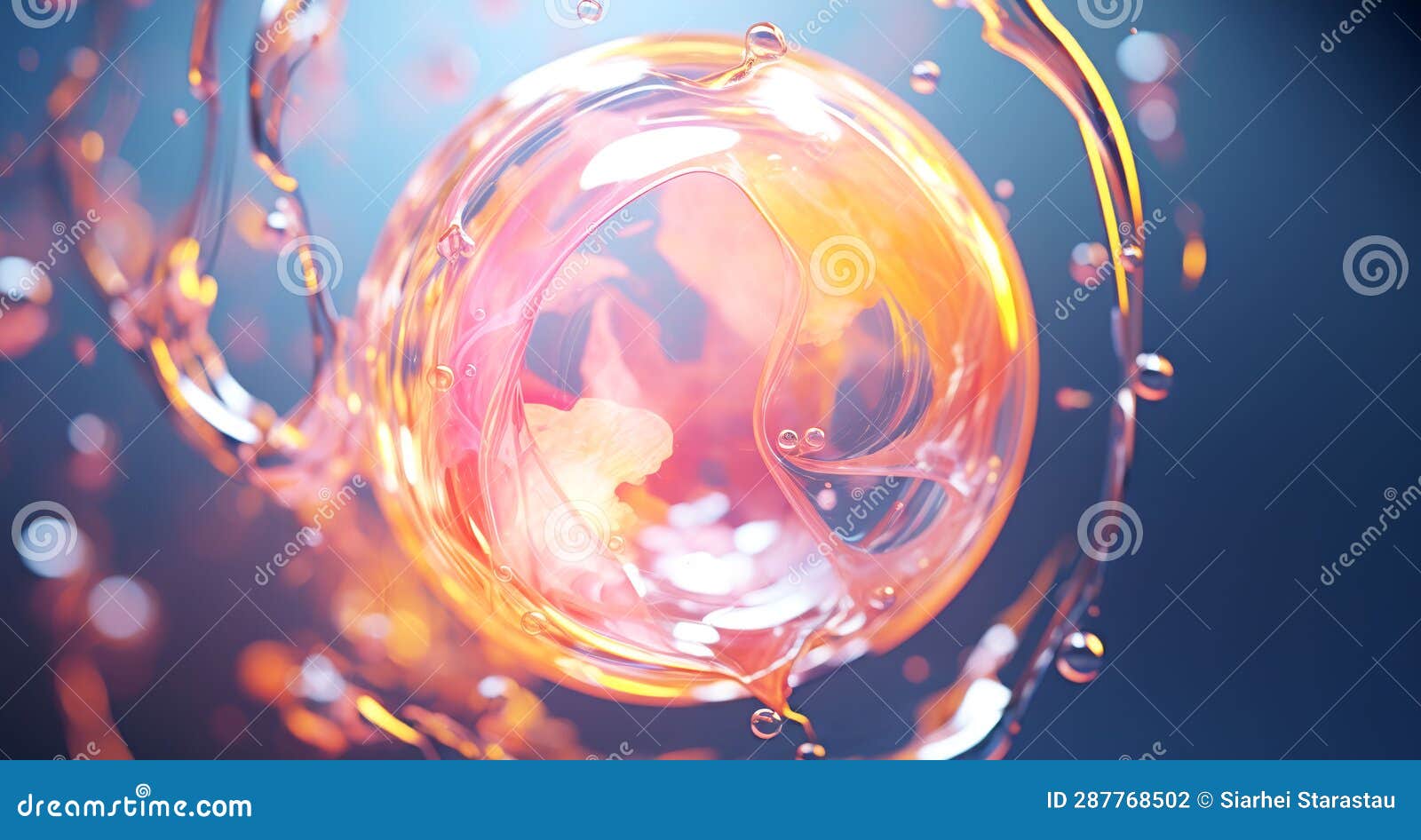 Wallpaper Background Made of Abstract Materials, Liquid Patterns Generated by Artificial