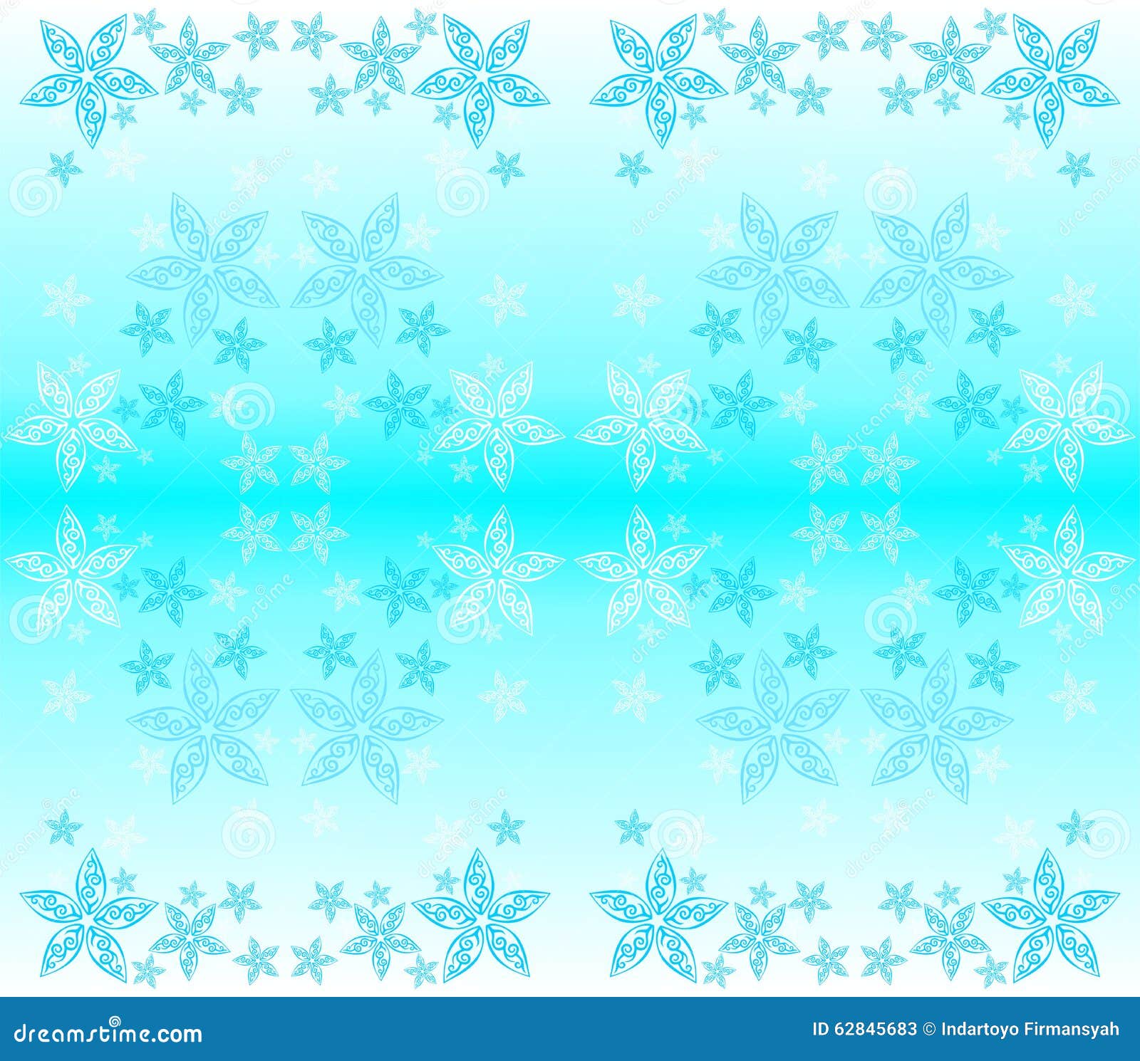 Wallpaper Blue Tosca  Star Ornament Stock Illustration 