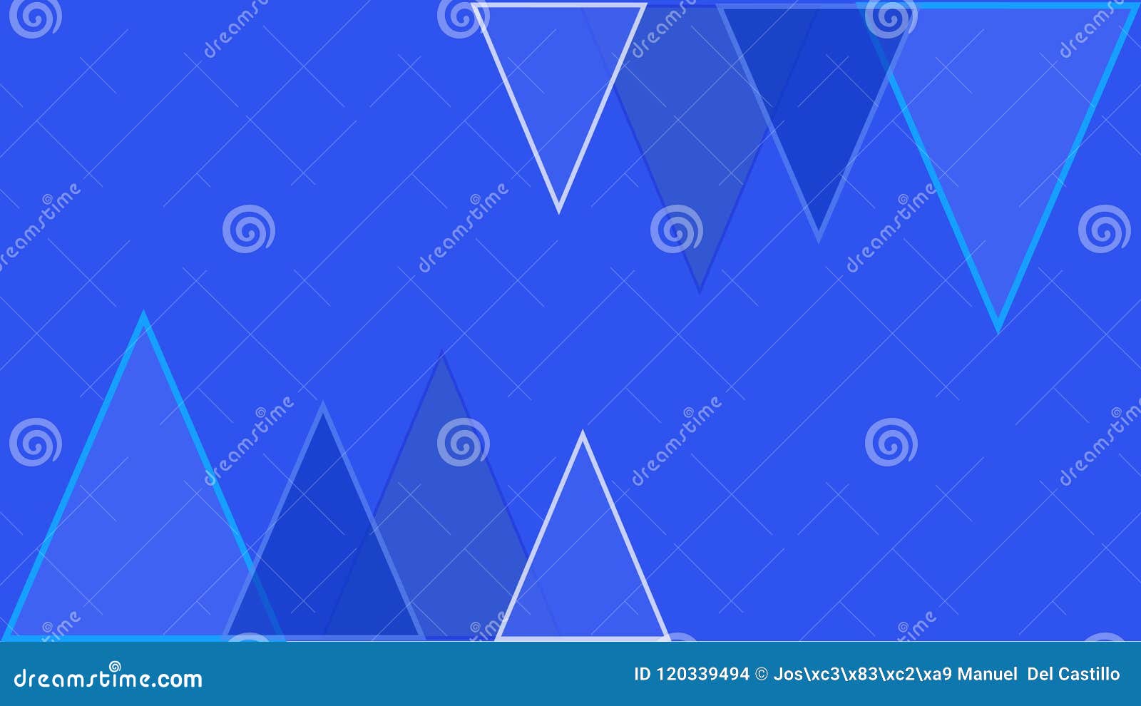 wallpaper four blues triangles