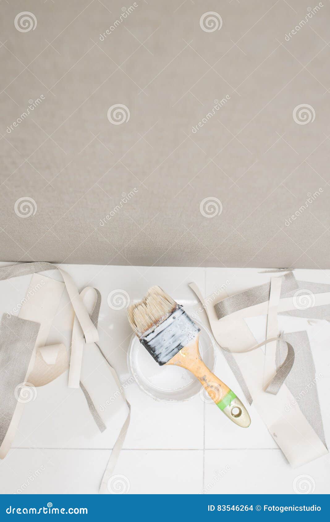 Wallpaper Installation Equipment Stock Photo Image of pastel, putting