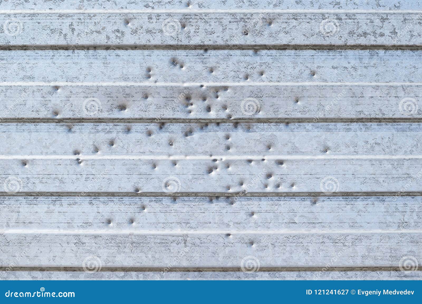 Wallpaper of Metal Holey Fence with Holes from Gun Shots Stock Image -  Image of grit, color: 121241627