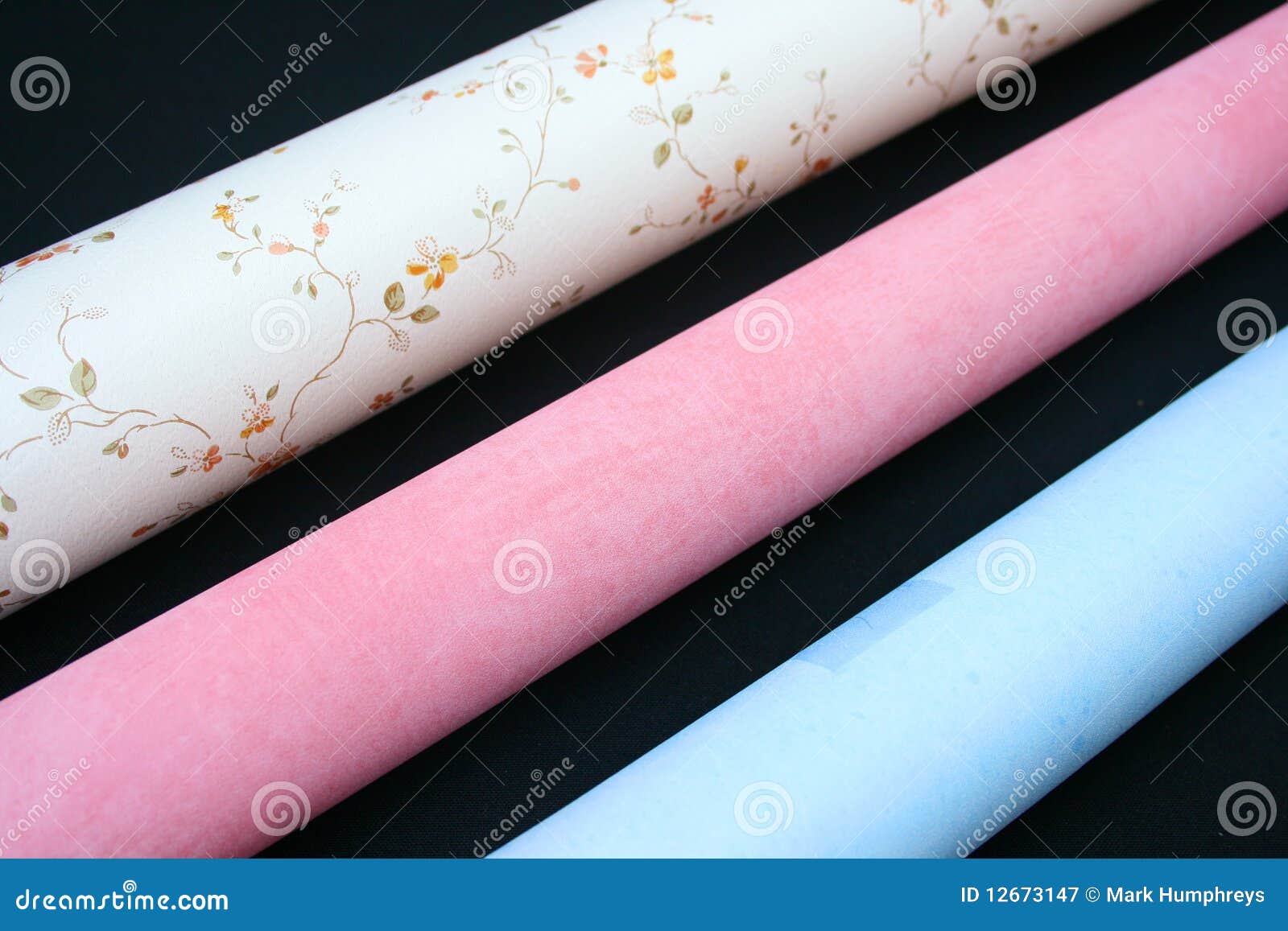 Wallpaper rolls. stock image. Image of walls, decor, paper 12673147