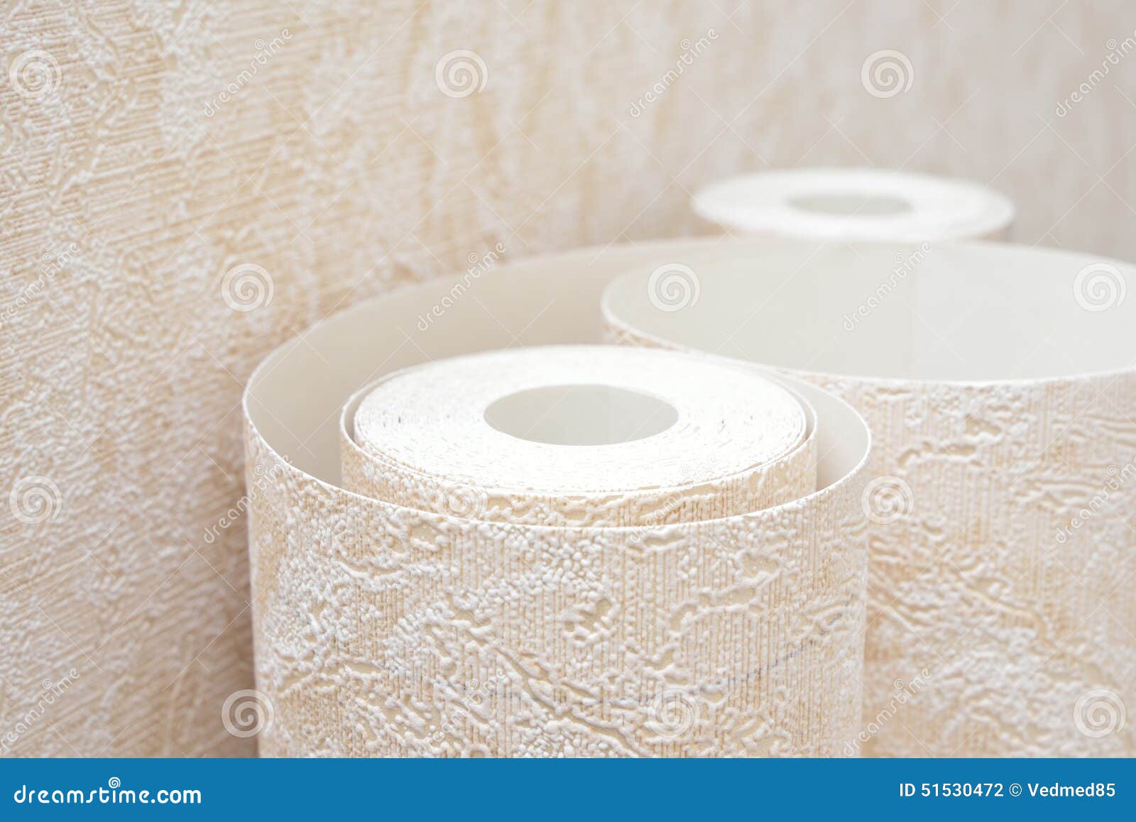 Wallpaper rolls stock photo. Image of paperhangings, bright 51530472