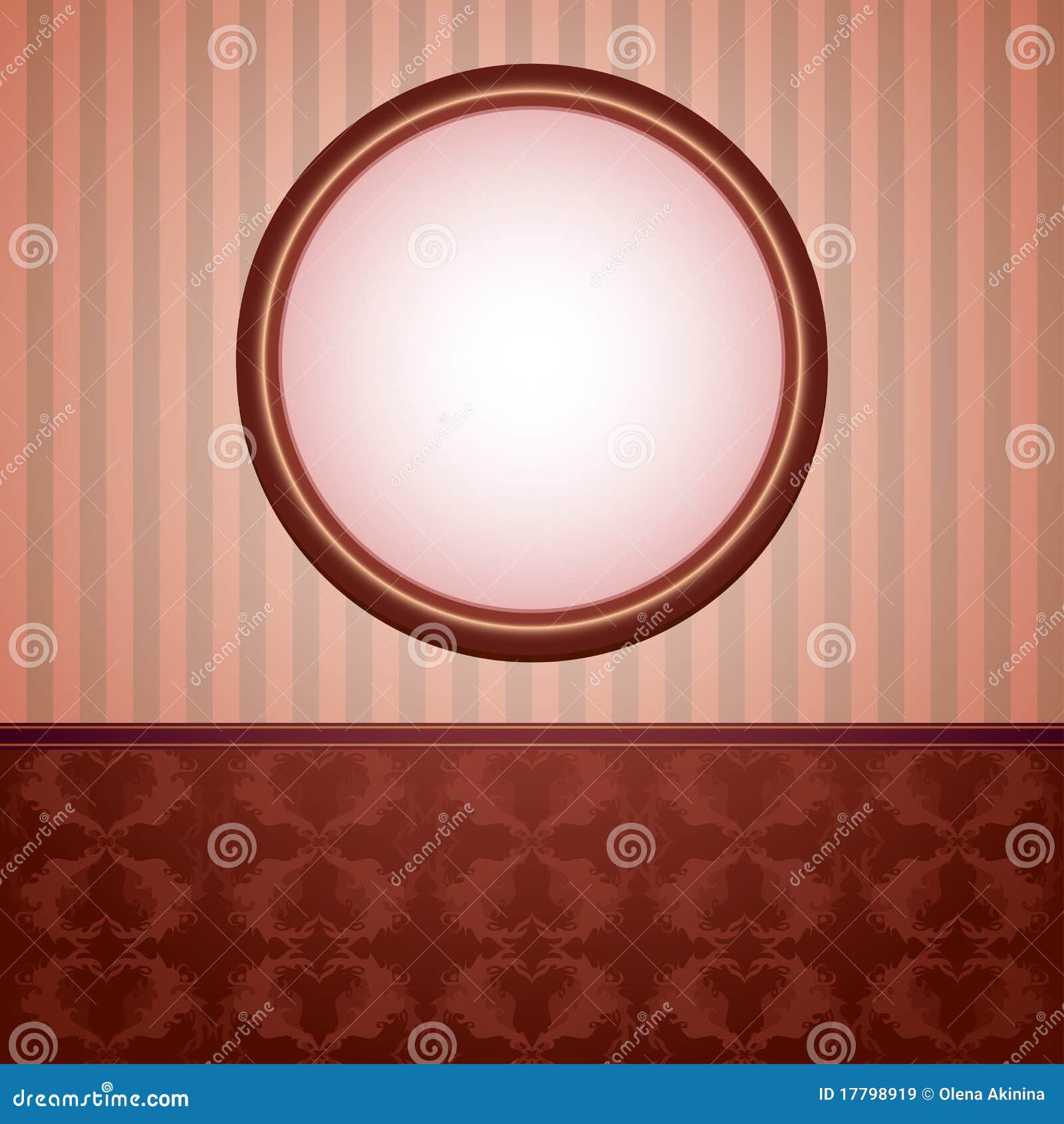 Wallpapers and round frame stock vector. Illustration of artistic