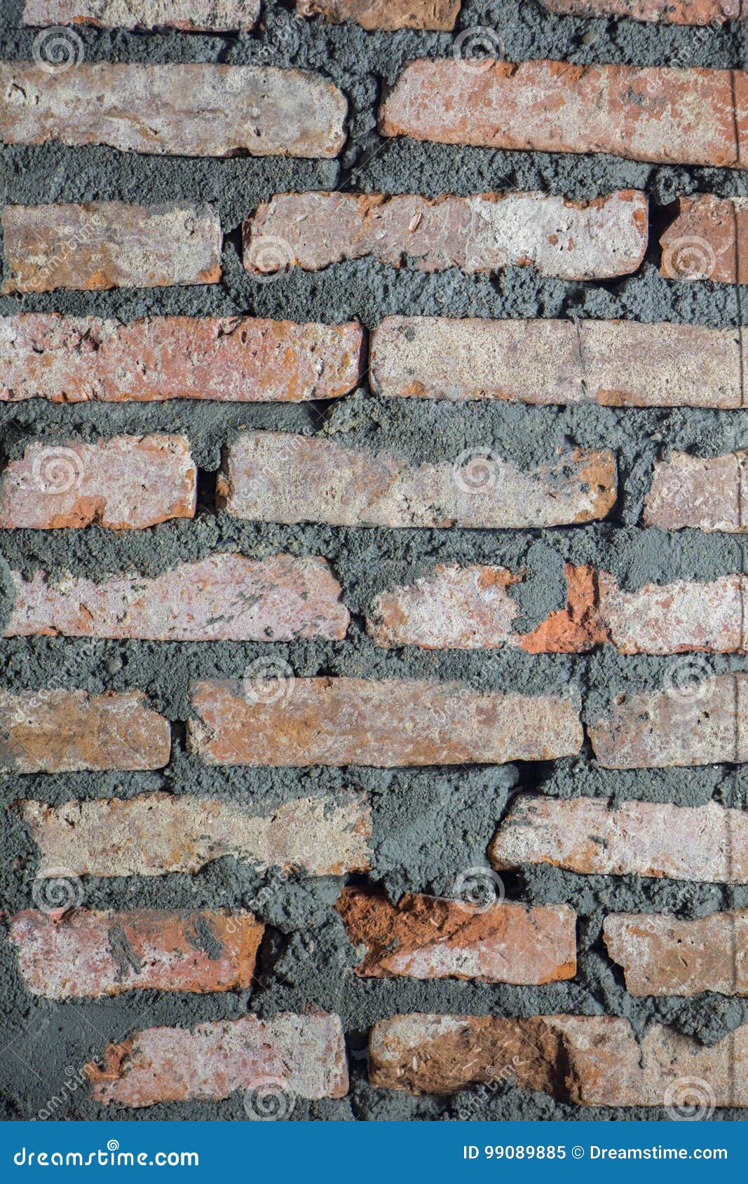 Walls are made of brick stock image. Image of colorful 99089885