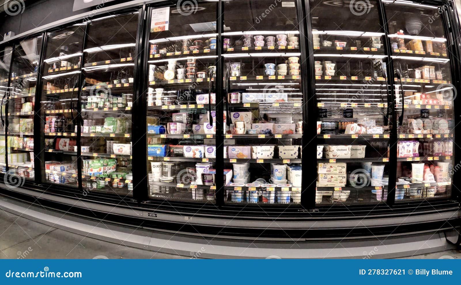 Walmart Grocery Store Interior Dairy Case Editorial Photo - Image of ...