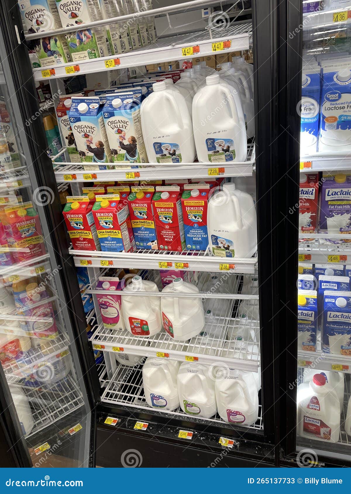 Walmart Everyday Low Price Dairy Milk Products Aisle Saugus
