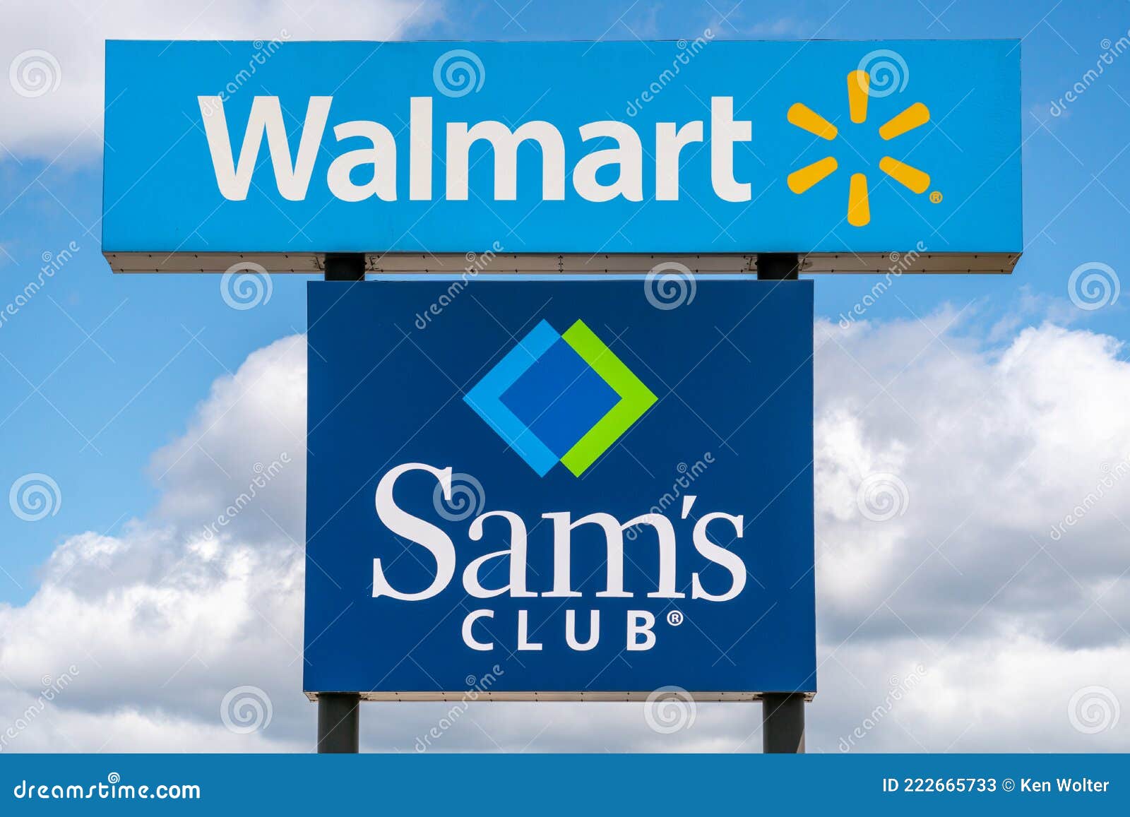 Walmart Y Sams Club De Señalización Al Por Menor Exterior Y Logotipo De  Marca Comercial Foto de archivo editorial - Imagen de club, minorista:  222665733