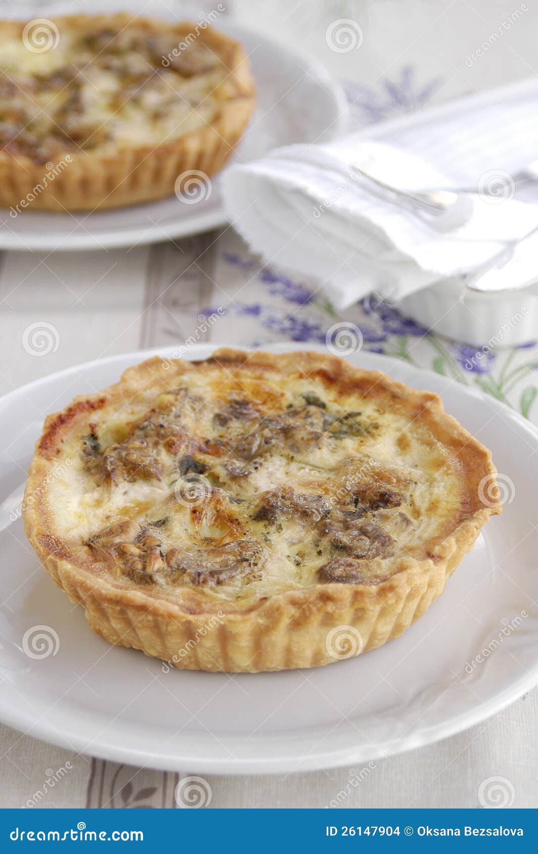 Walnut and Blue Cheese Quiche Stock Photo Image of dish, quiche 26147904