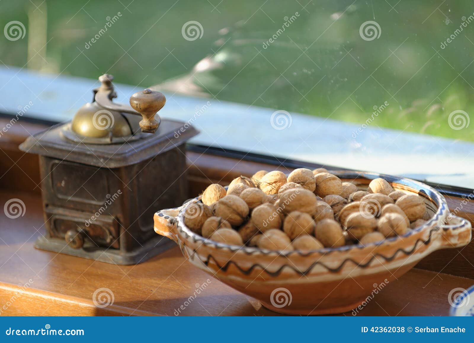 Grinding Walnut Grinder Stock Photo - Download Image Now - Bowl