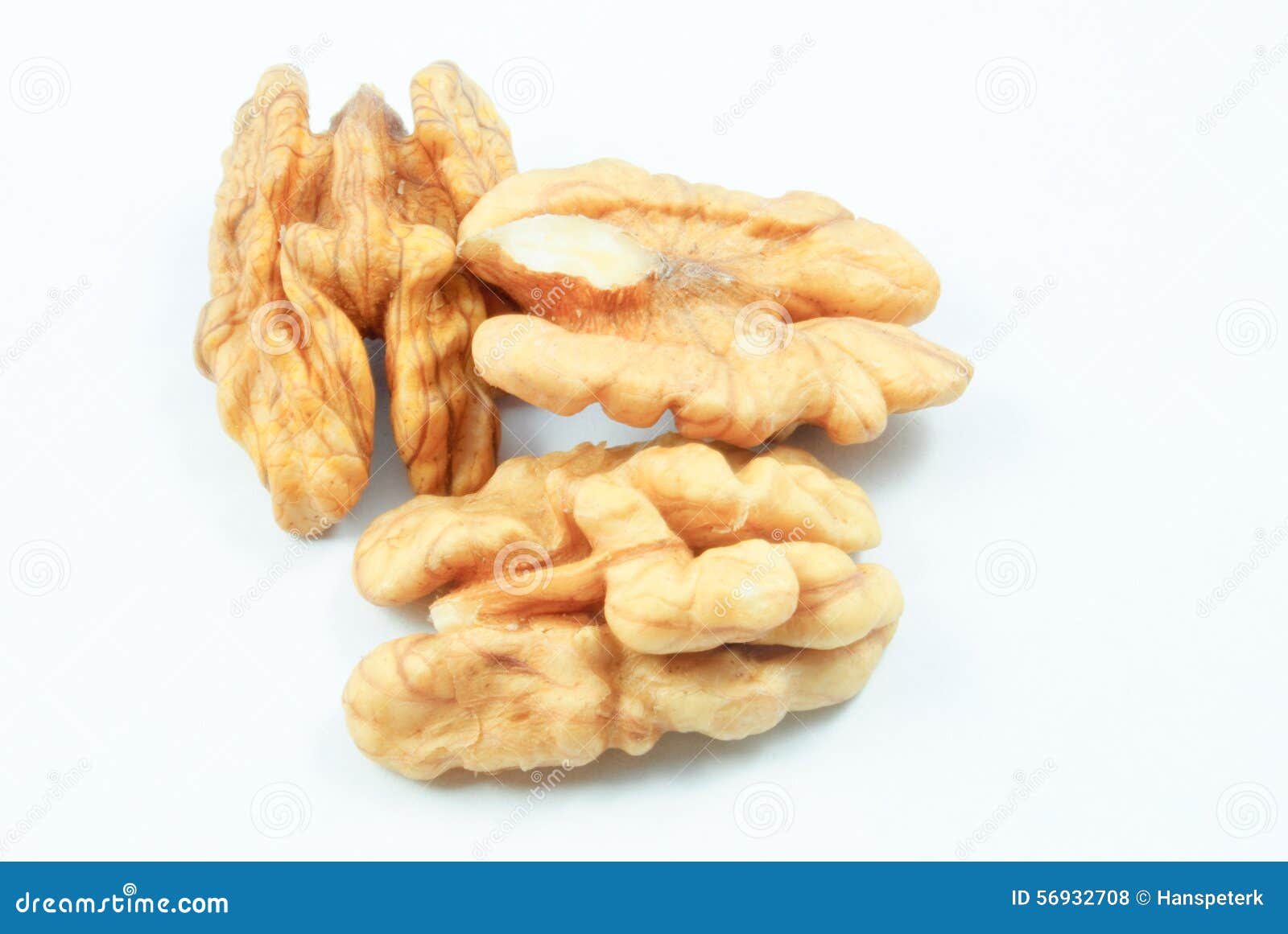 Walnuts Closeup View of Three Parts Stock Photo Image of fresh