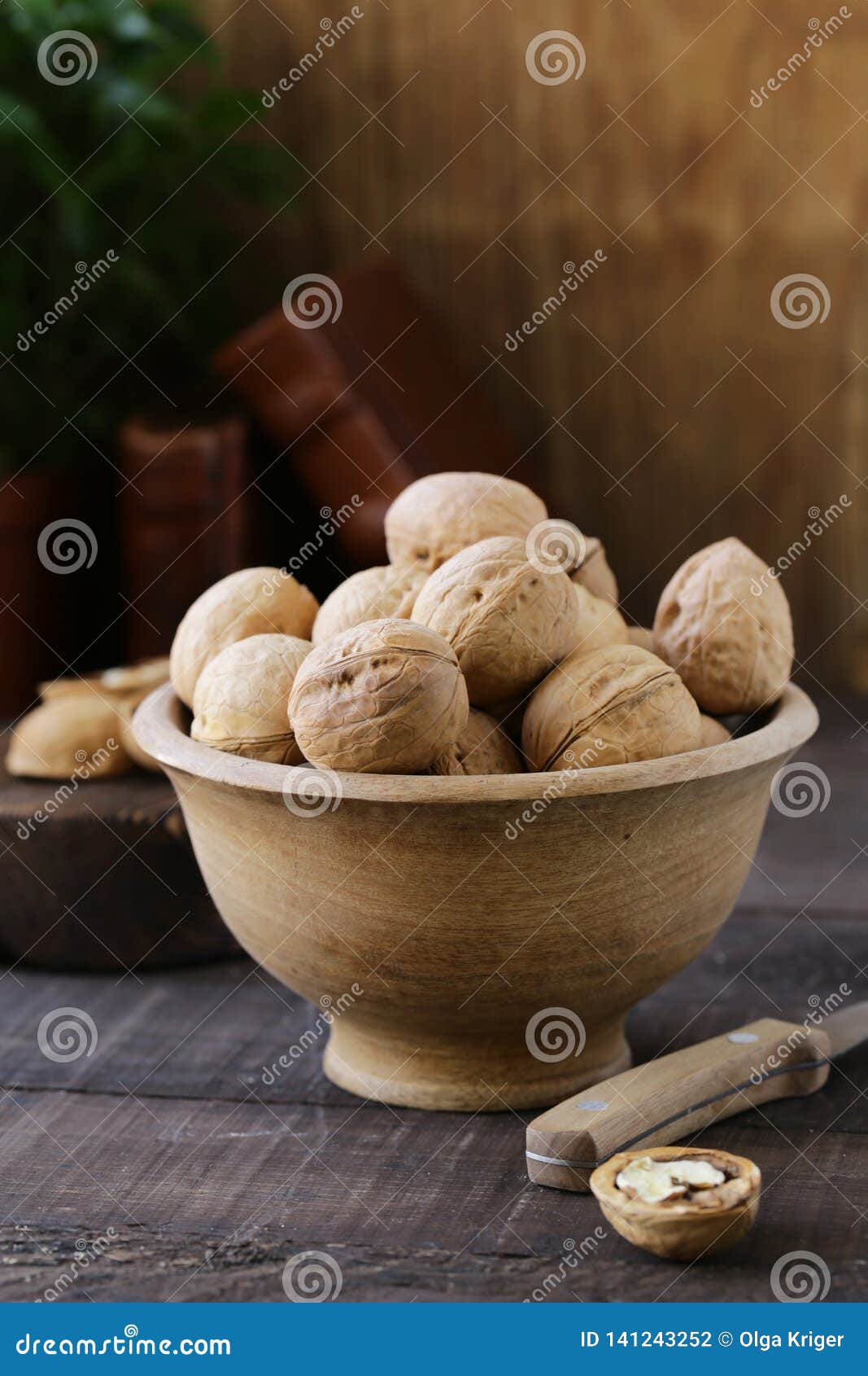 Walnuts for a healthy diet stock photo. Image of bowl 141243252