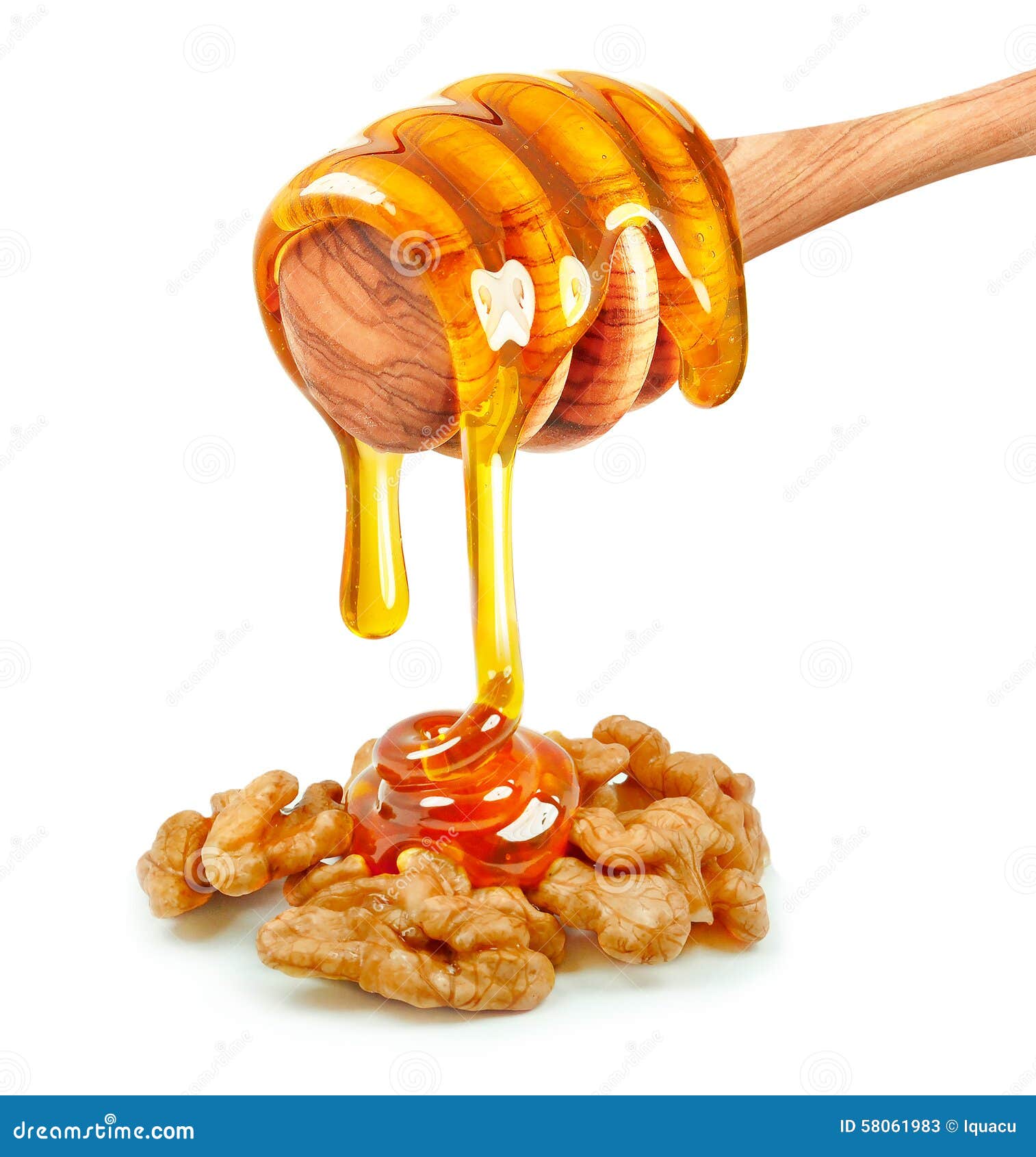 Walnuts and honey stock image. Image of ingredient, organic 58061983