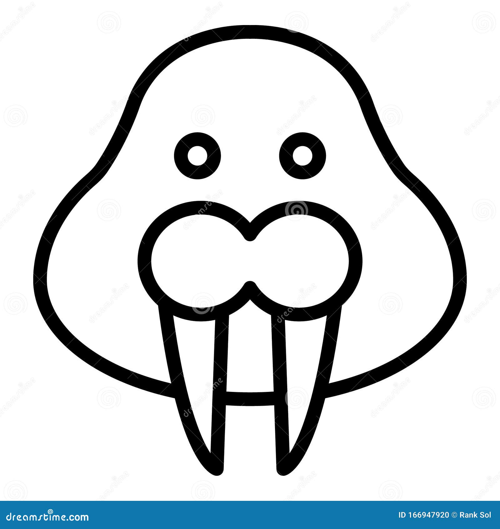 walrus    icon which can be easily modified or edited as you want
