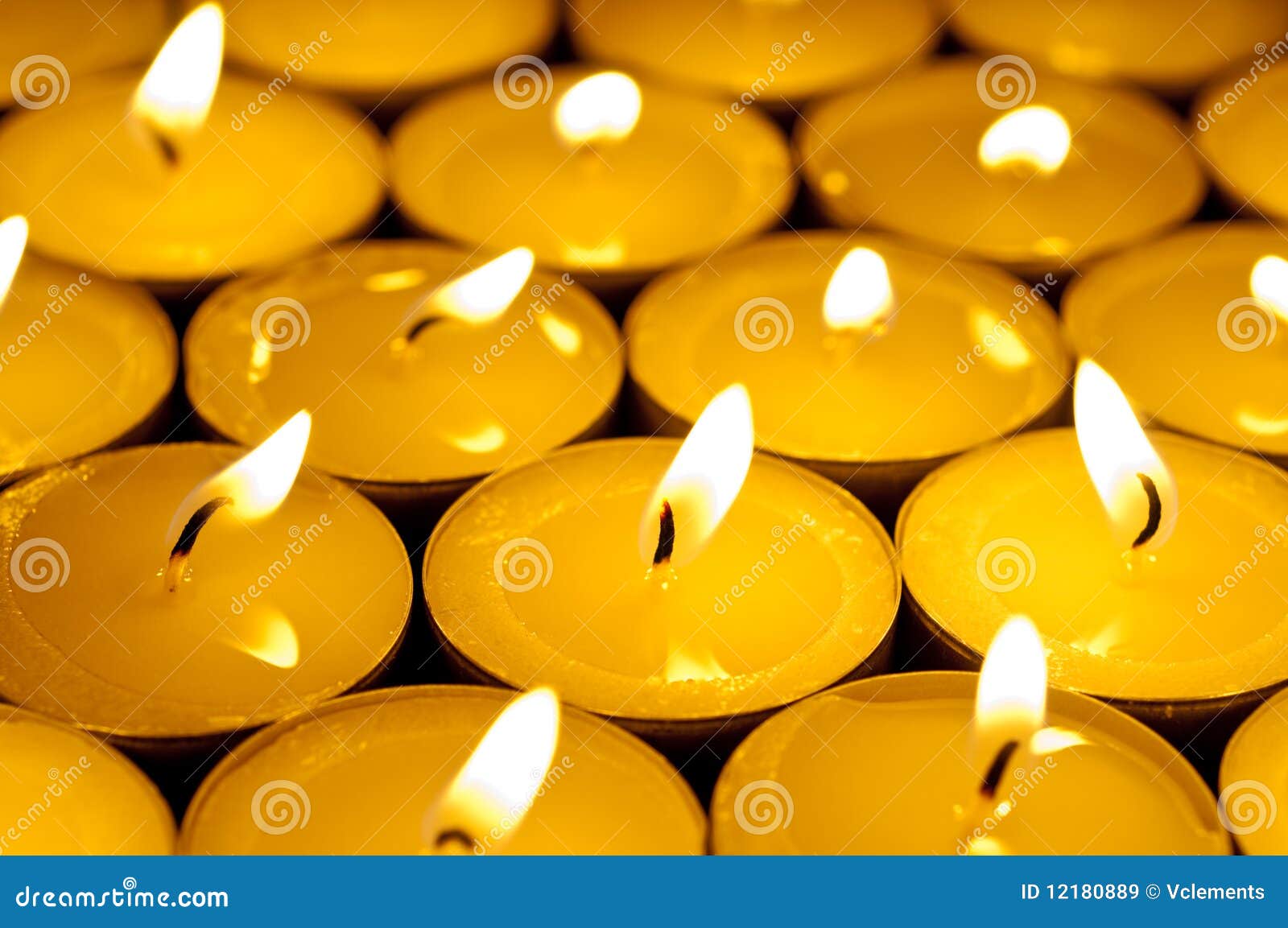 Wam Colored Tealight Candles Stock Image Image of glow, closeup 12180889