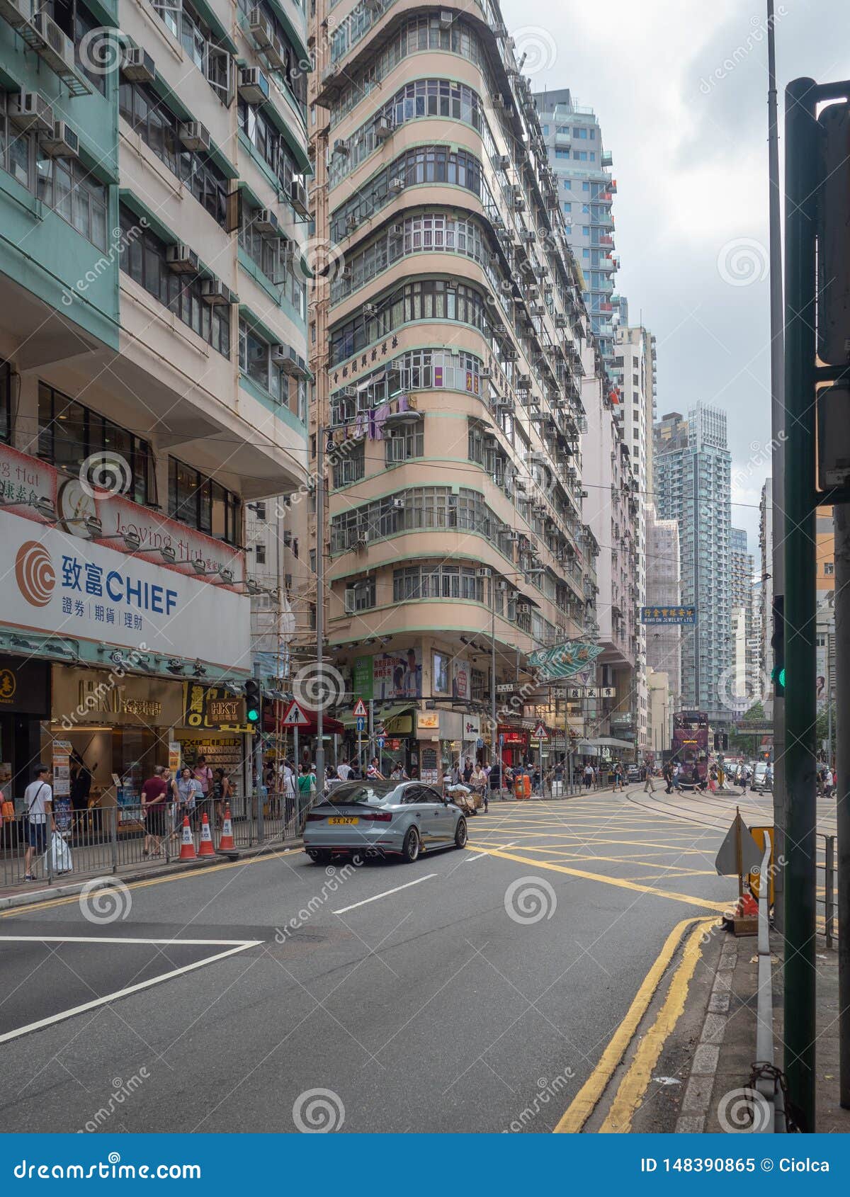 Wan Chai Road, Hong Kong editorial image. Image of architecture - 148390865