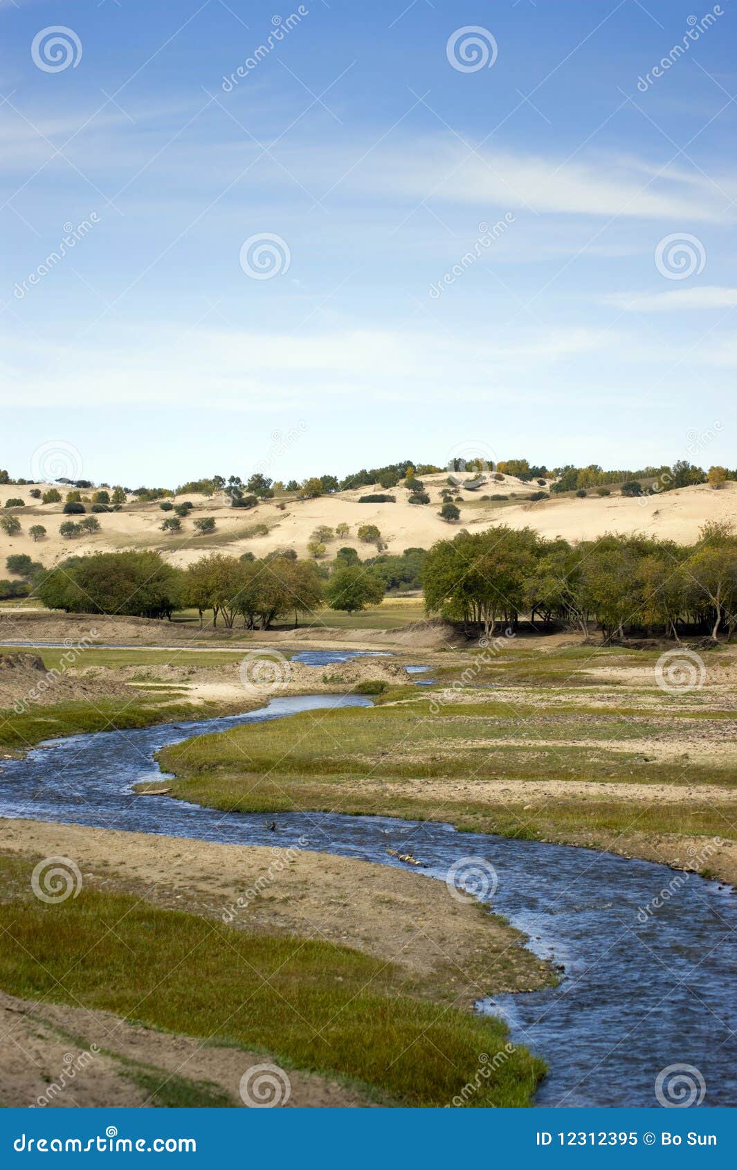 Wandering river stock image. Image of river, outdoor 12312395