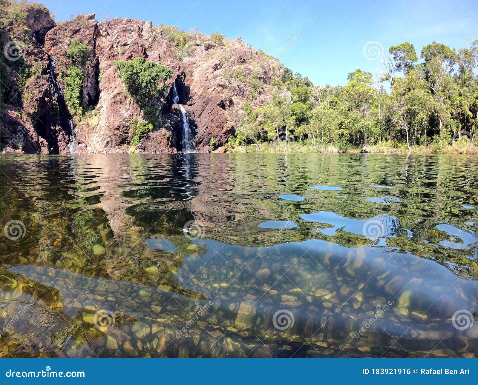 wangi falls in litchfield national park in the northern territor
