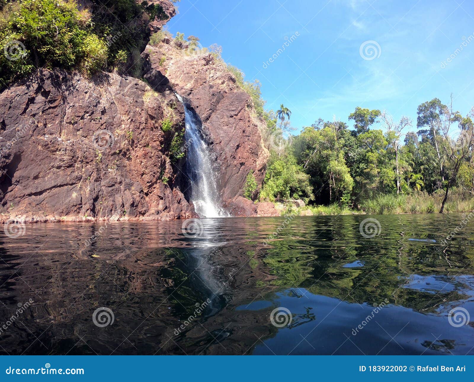wangi falls in litchfield national park in the northern territory of australia