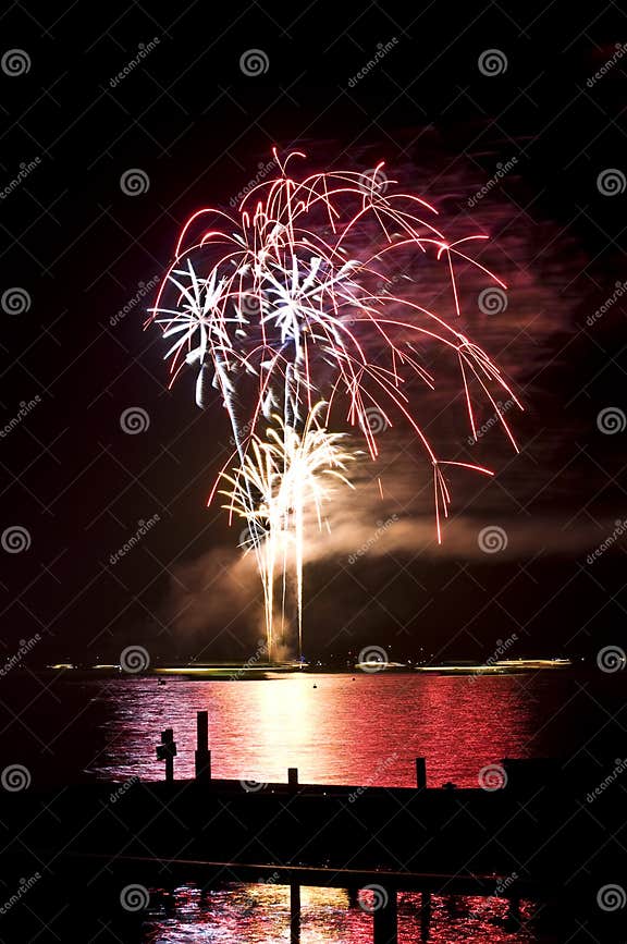 Wannsee in Flammen stock photo. Image of dark, explosion 11196572