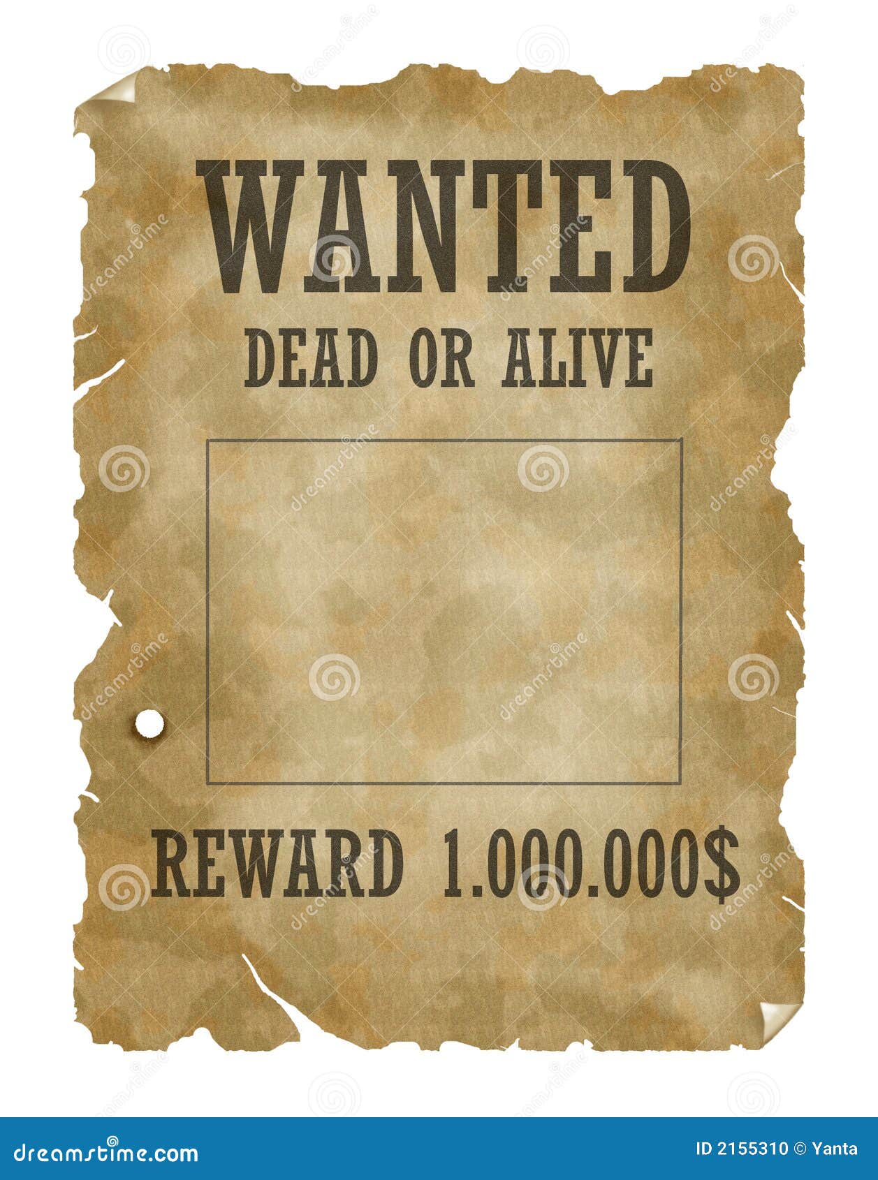 Wanted Dead Or Alive Stock Photo - Image: 2155310