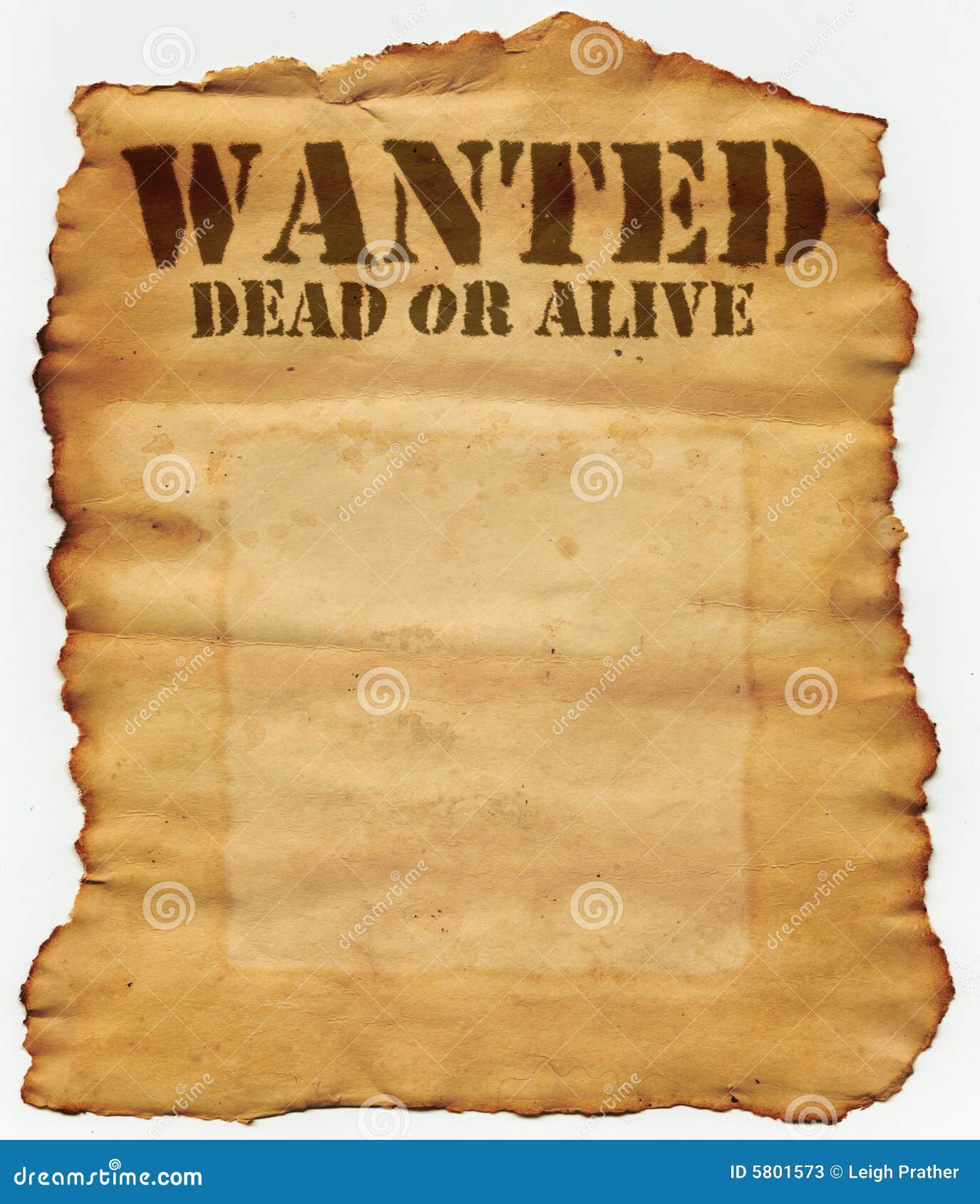 Wanted Dead or Alive stock illustration. Illustration of burnt - 5801573