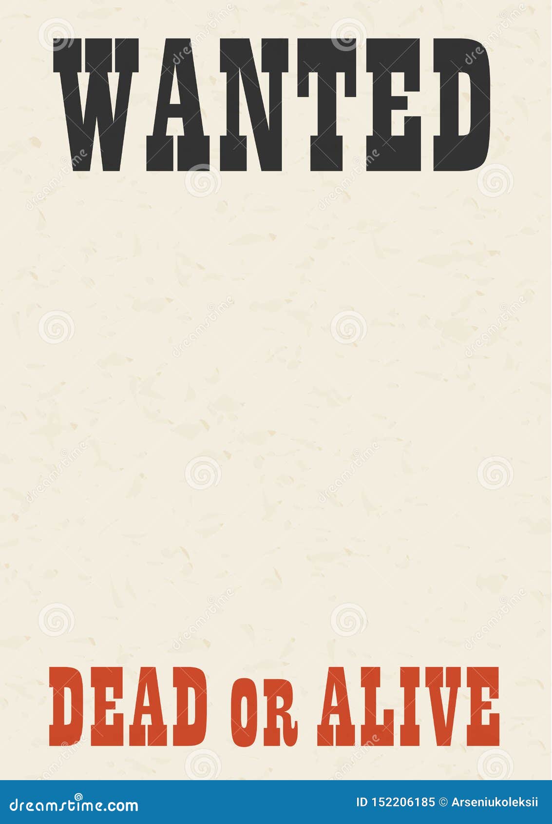 Wanted Dead or Alive Poster Stock Vector - Illustration of background