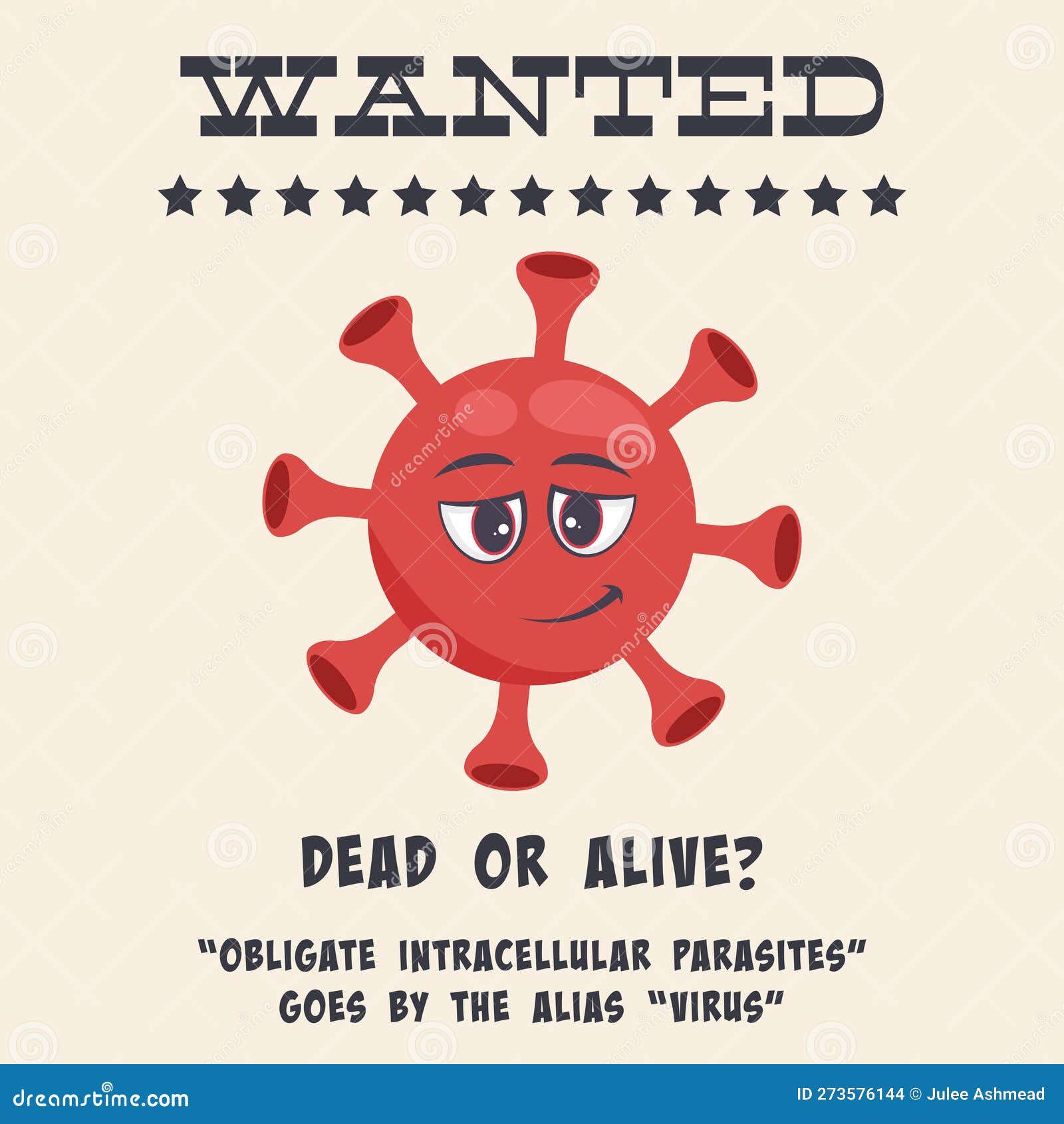 Wanted Poster for Obligate Intracellular Virus Educational Science ...