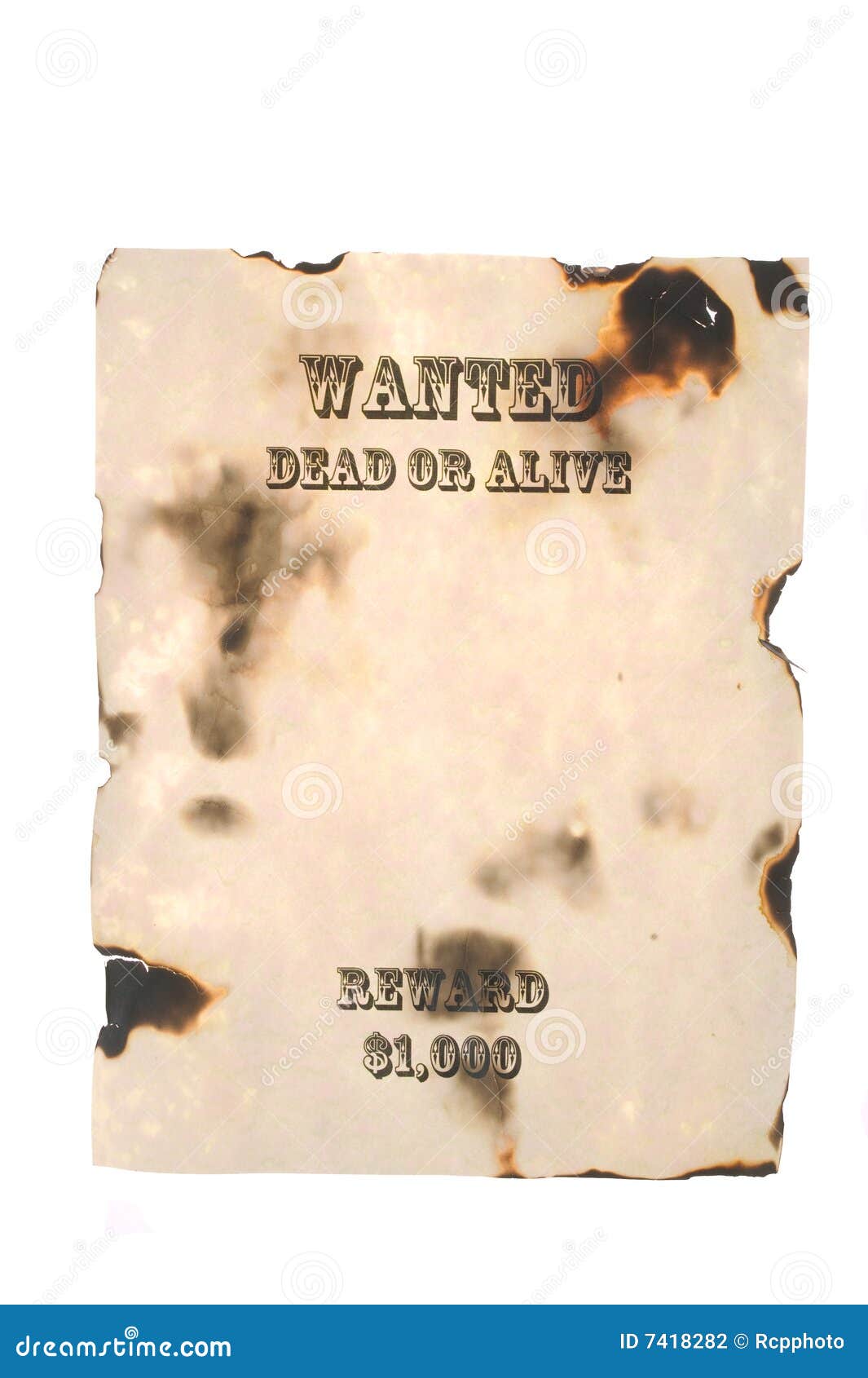 Wanted Poster stock photo. Image of crime, communication - 7418282
