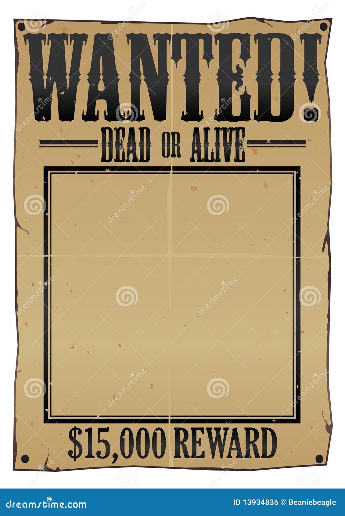 wanted poster eps