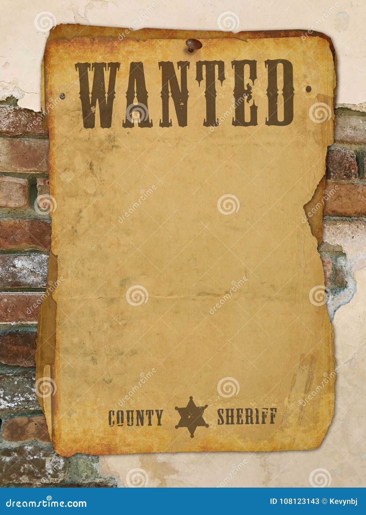 old west wanted poster template