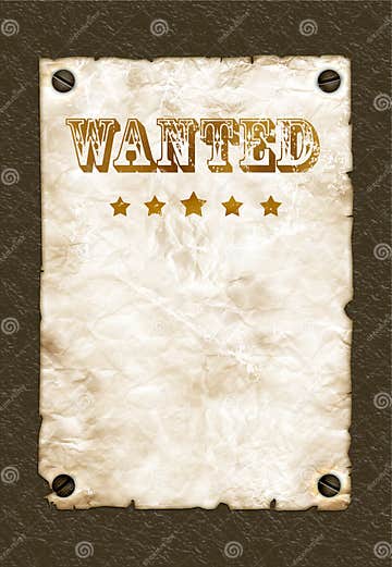 Wanted poster on wall stock image. Image of cork, dead - 9158629