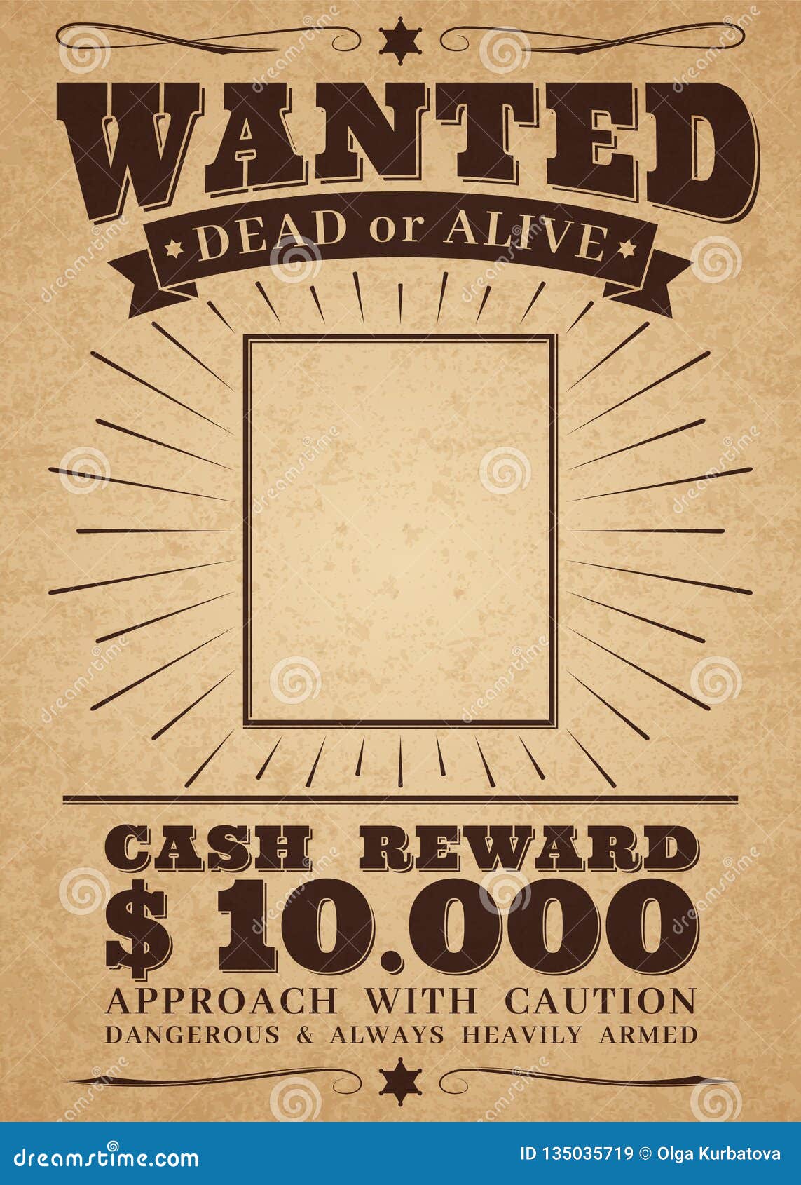 wanted vintage western poster. dead or alive crime outlaw. wanted for reward  retro banner