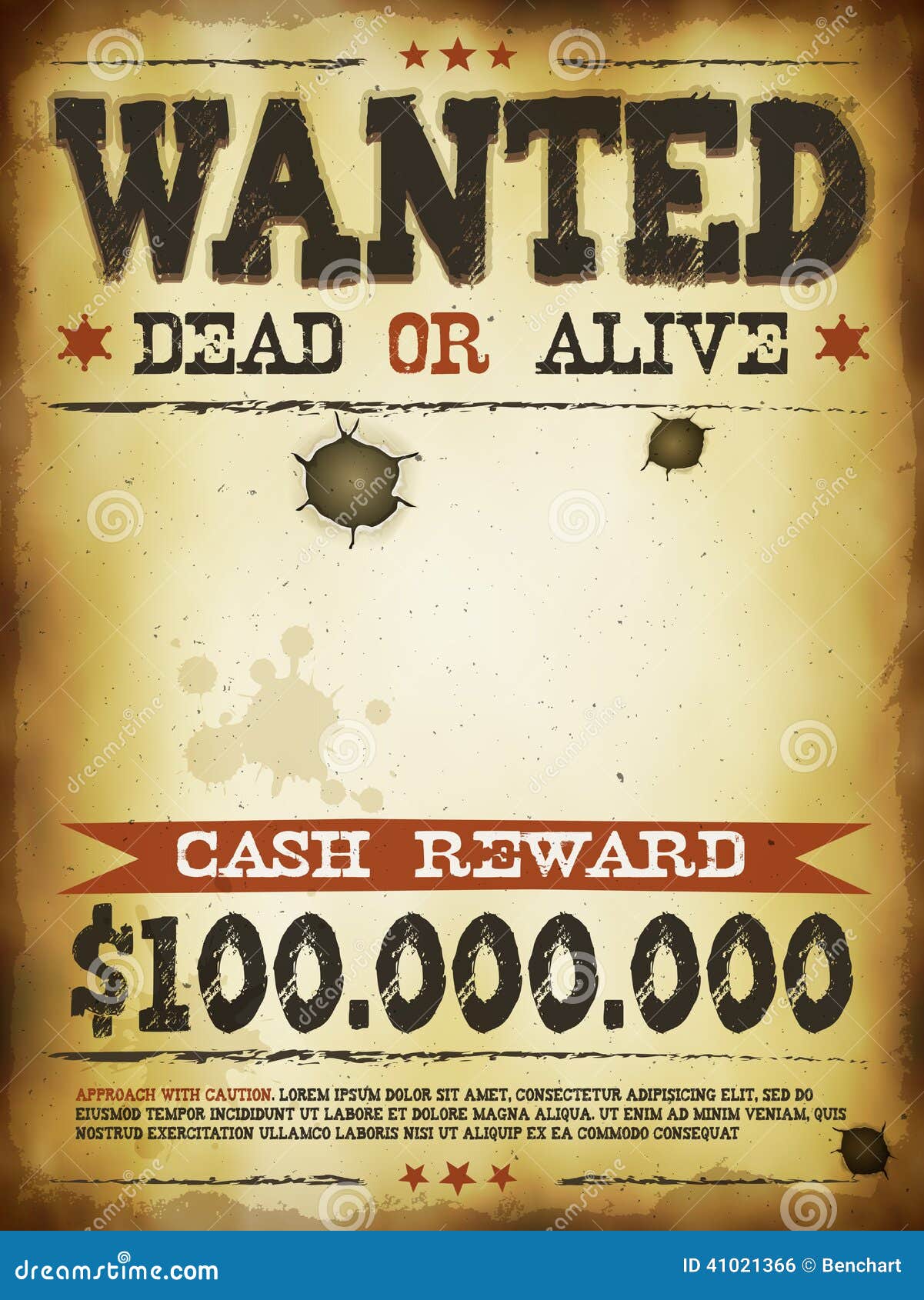 Wanted Vintage Western Poster Vector Illustration | CartoonDealer.com ...