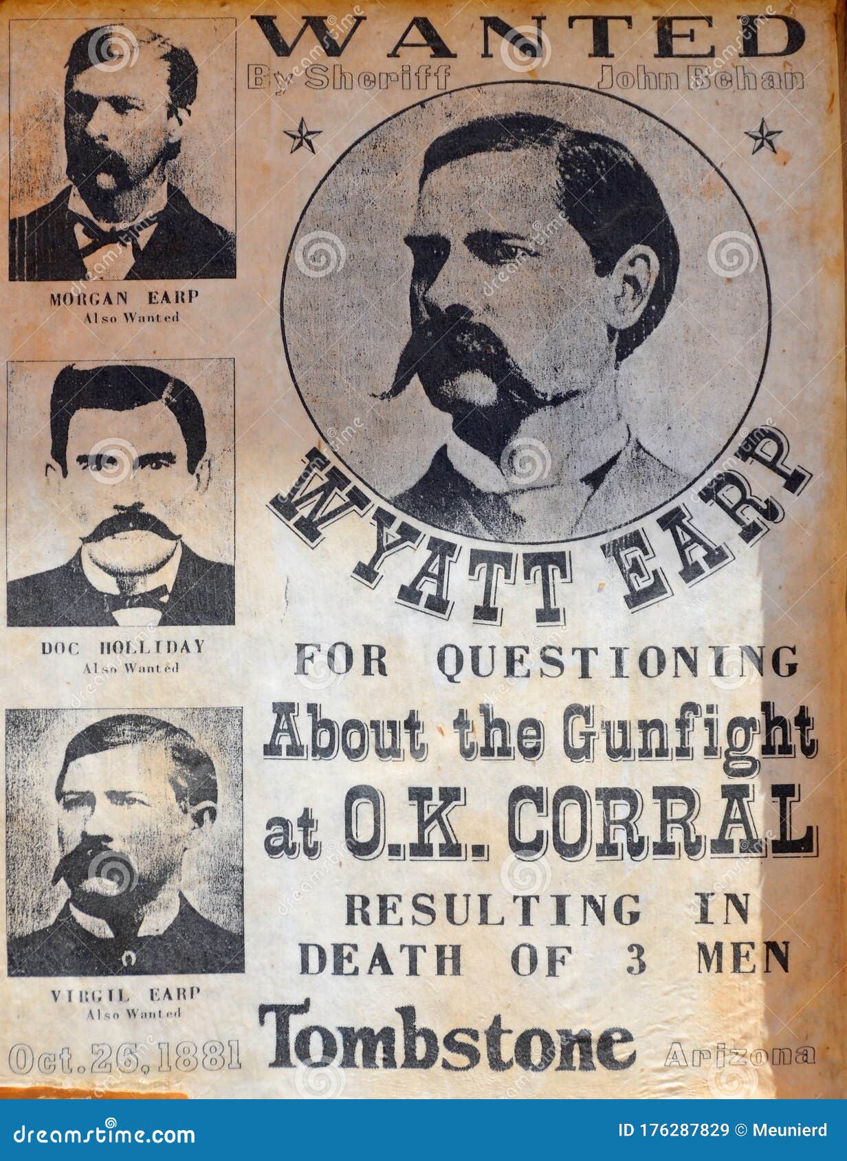 Wanted Wyatt Berry Stapp Earp Was an American Gambler, Pima Sheriff