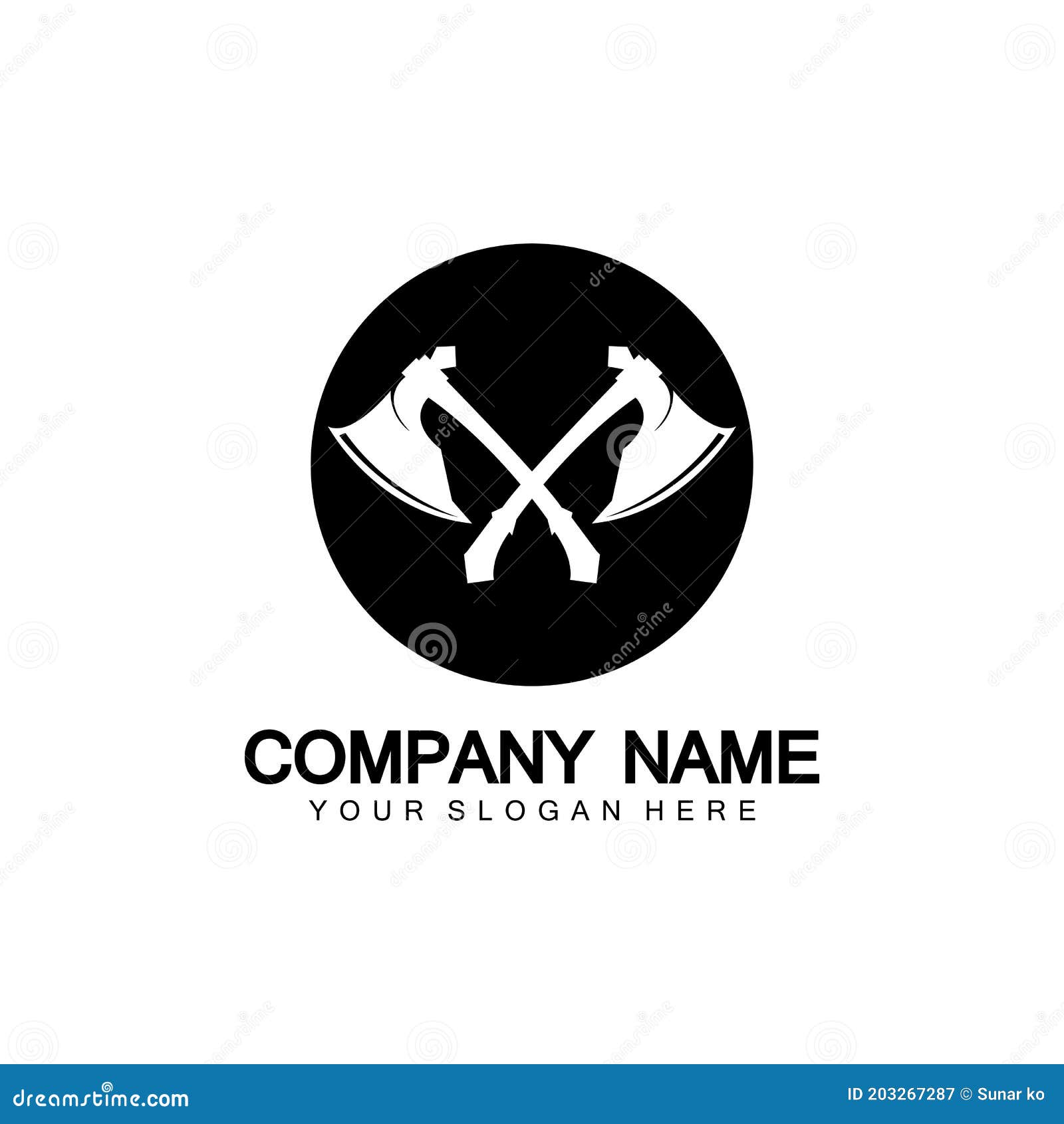 War Axe Logo. War Axe Executioner Axe Viking Battle Axe in Vector Stock  Vector - Illustration of sharpen, rounded: 203267287, image size:1600x1690
